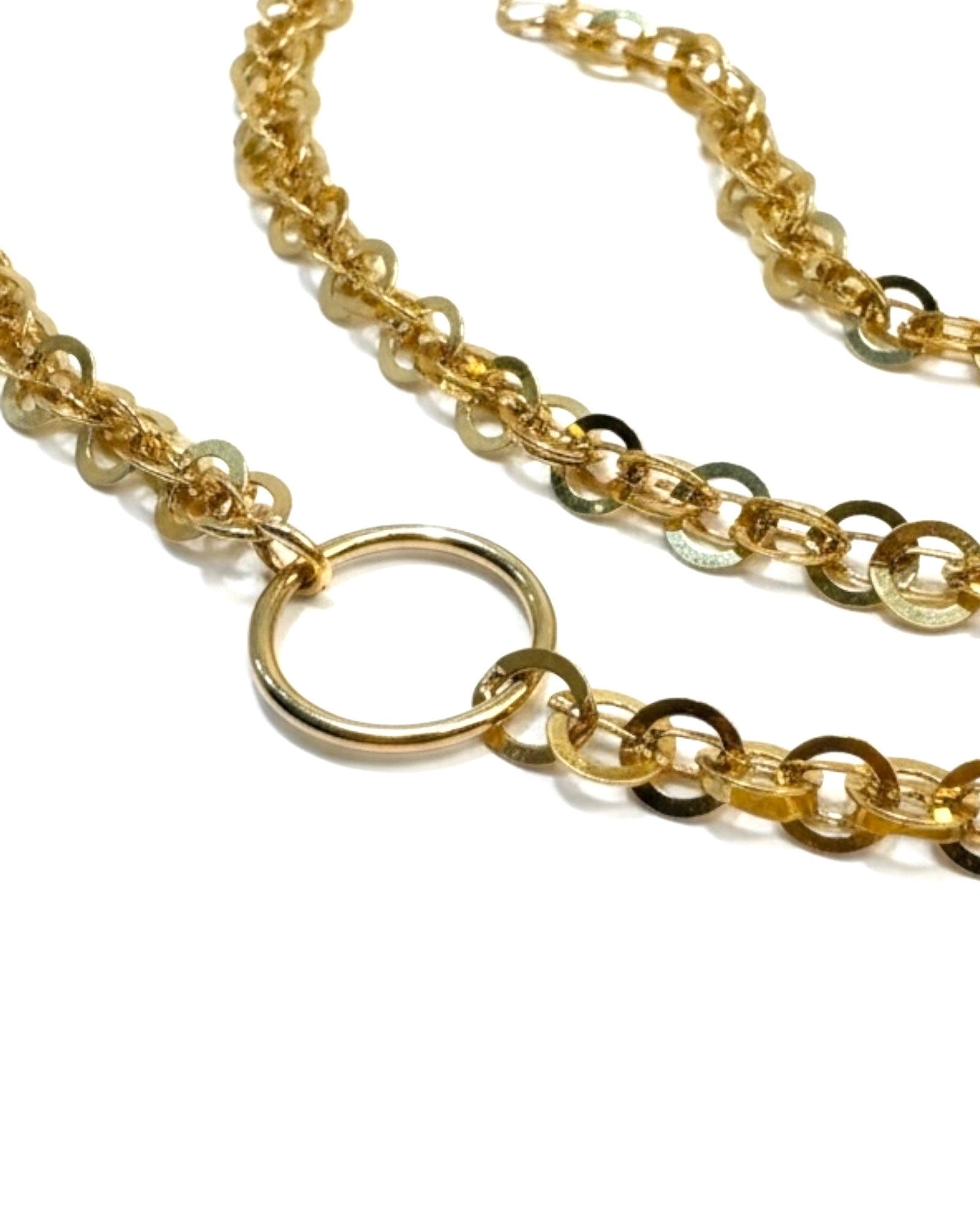 Enamel Necklace in Gold-Plated Silver