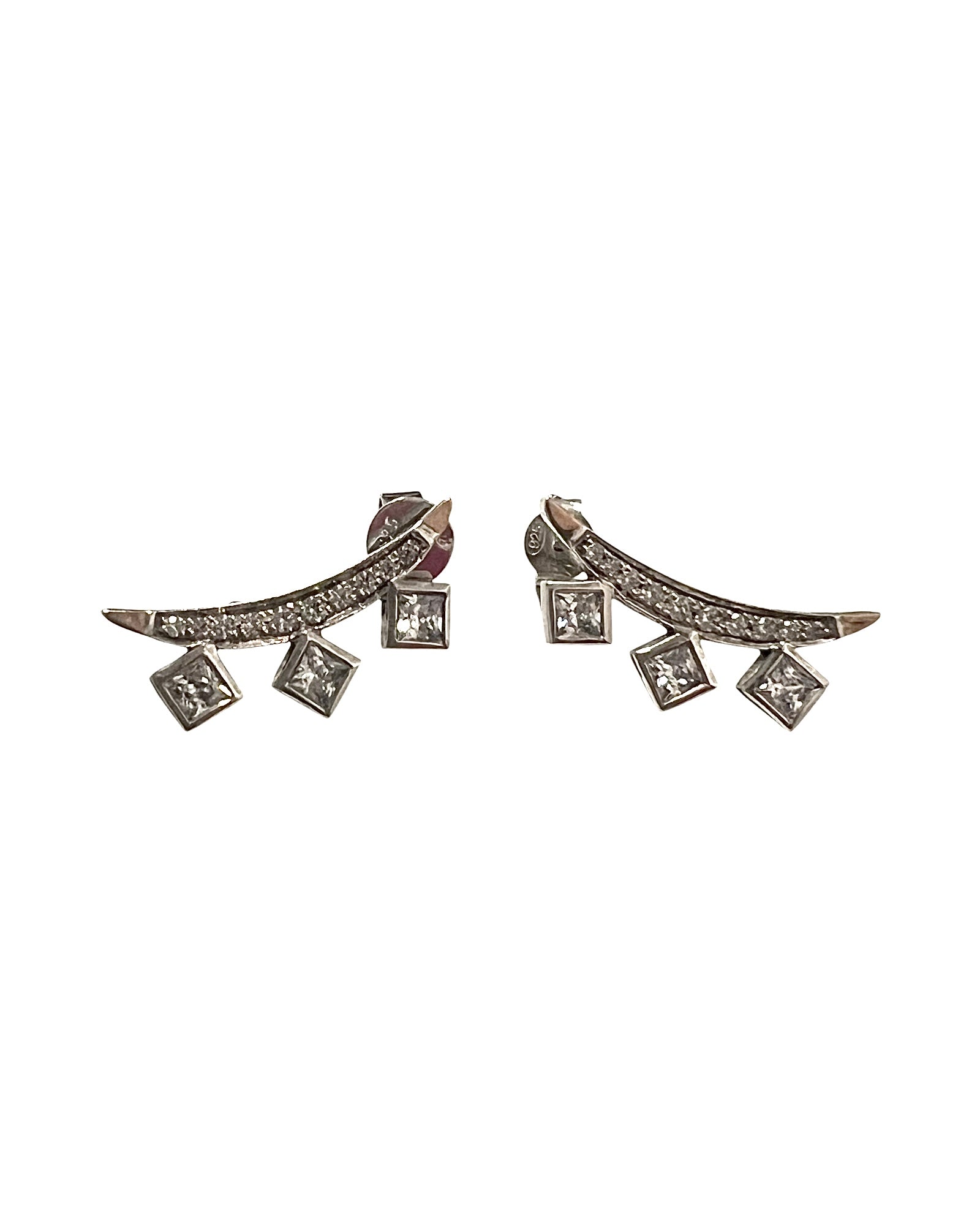 Silver and Gold Sparkle Earrings