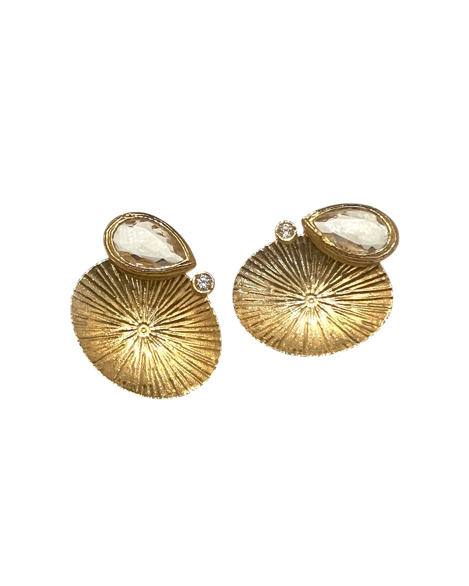 Sun and Shine Earrings in Gold Silver
