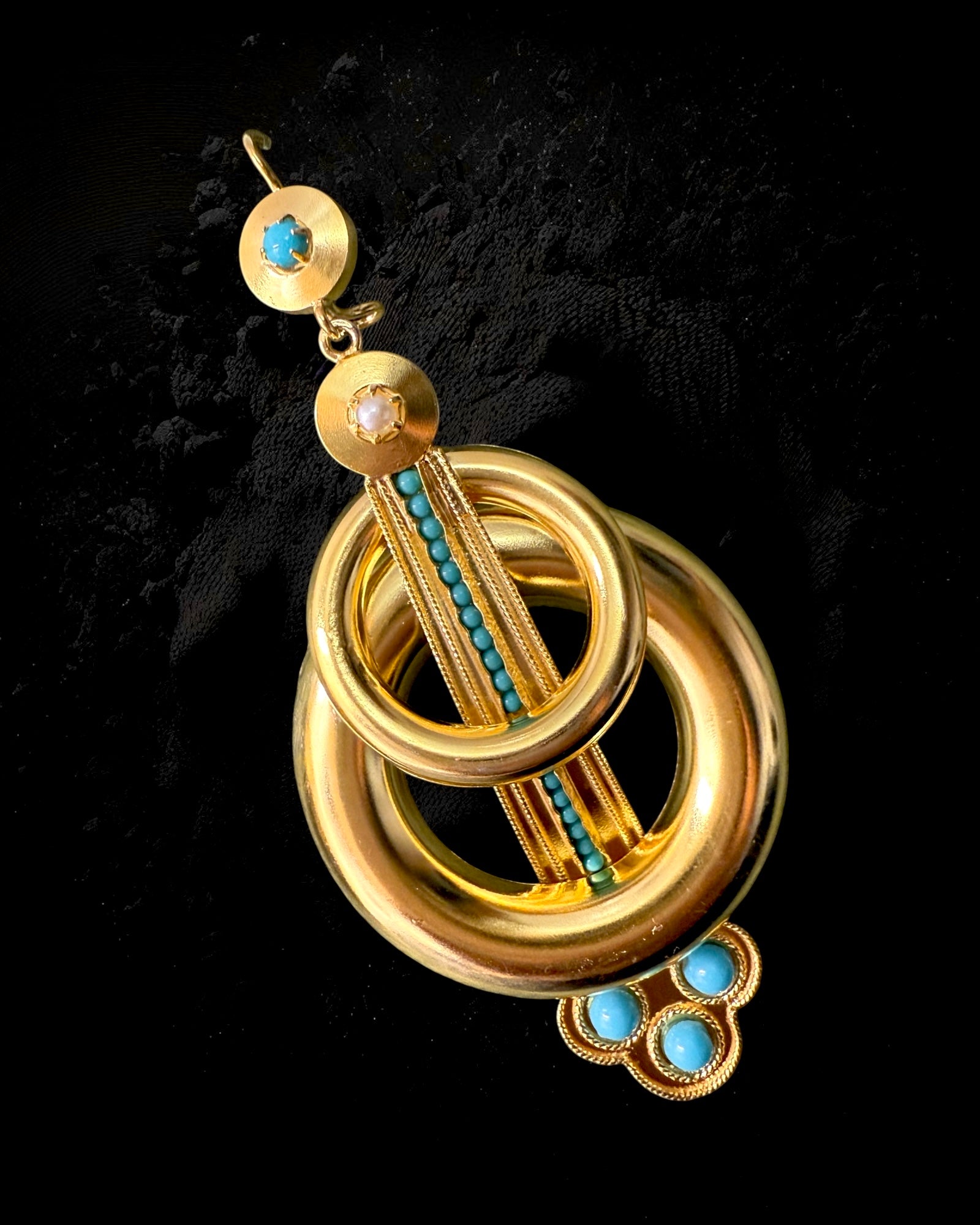 Baroque Earrings in Gold Plated Silver