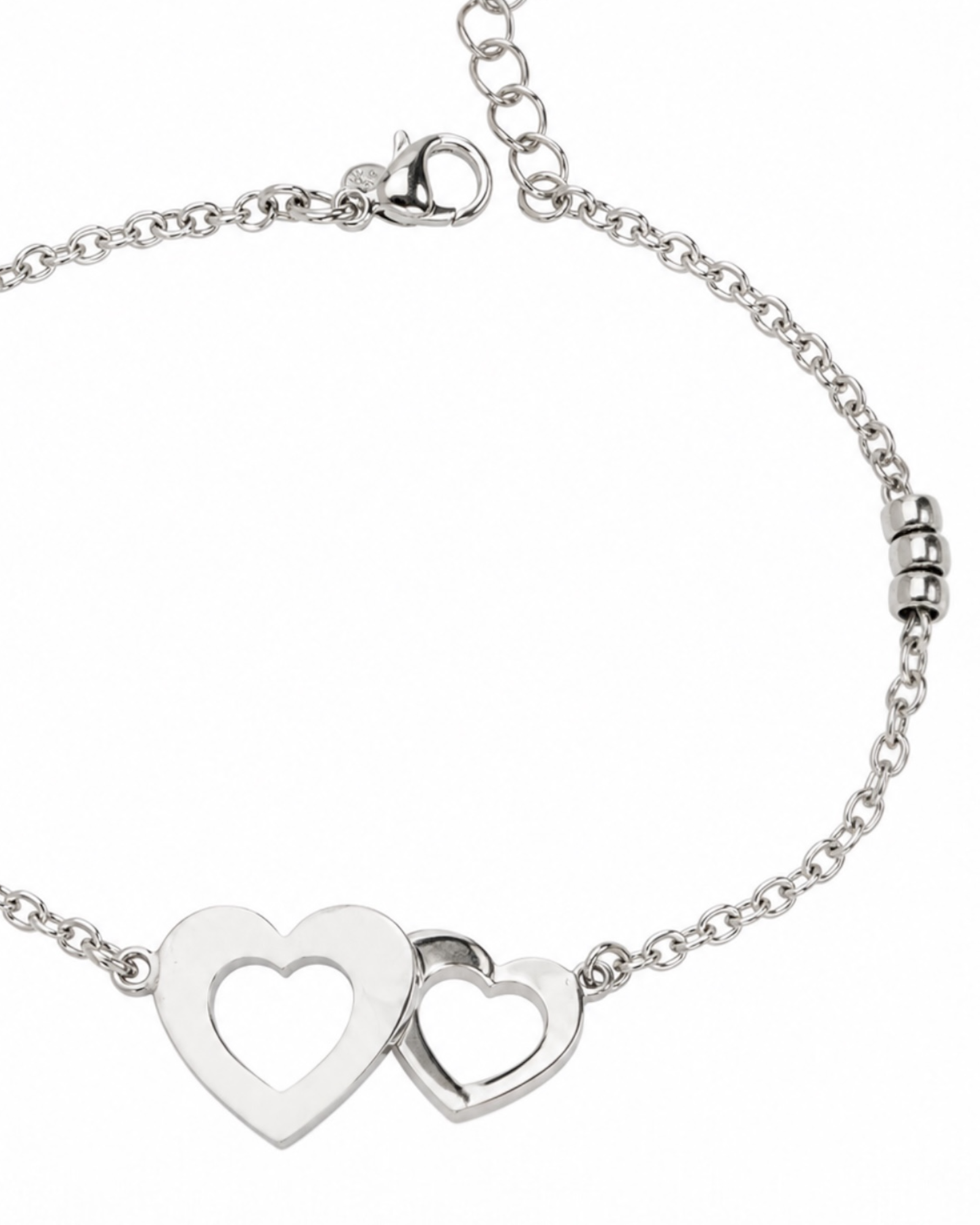 Silver Hearts Bracelet