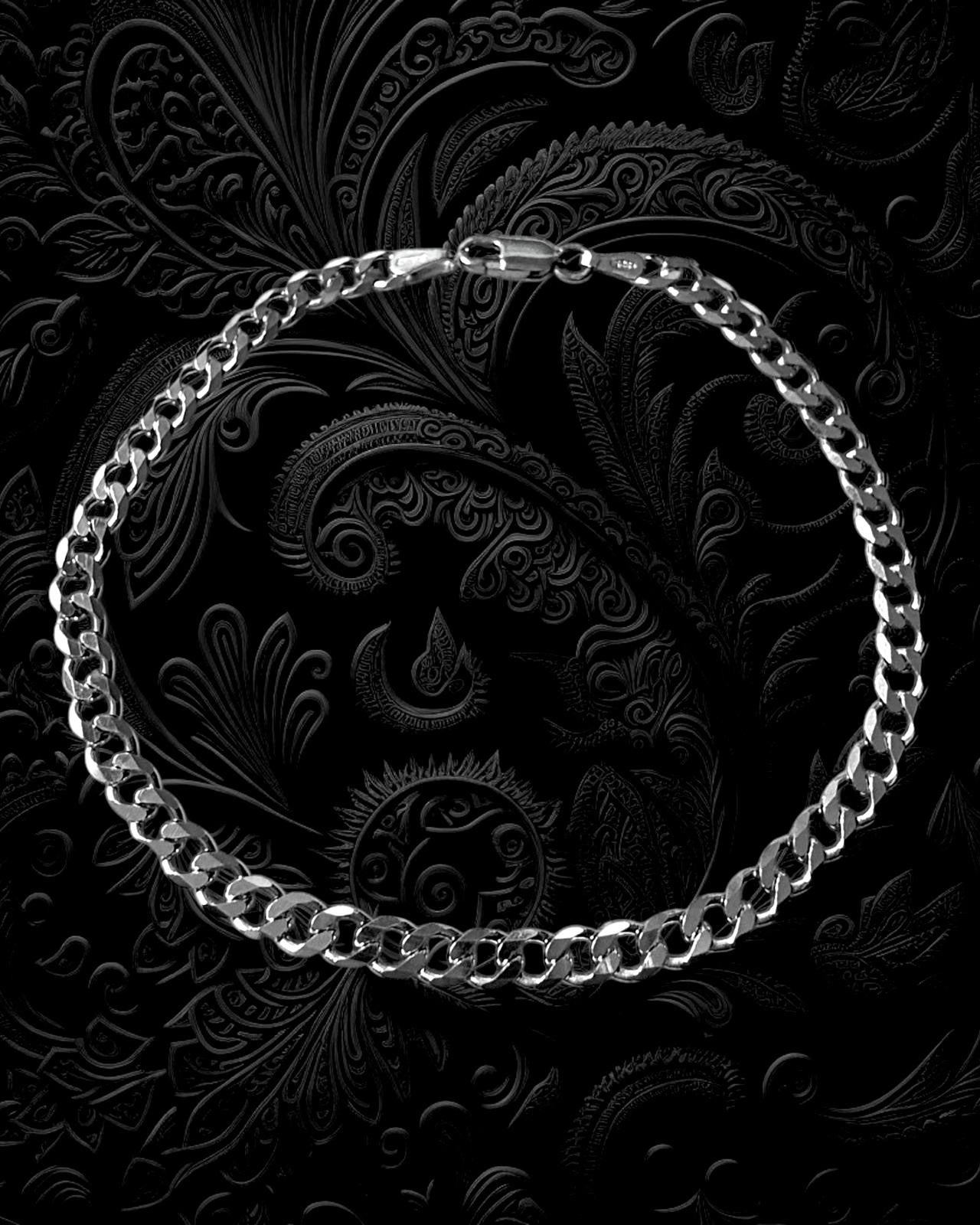 Pulseira Gourmette em Prata 925% para Homem – Malha Grumet Clássica