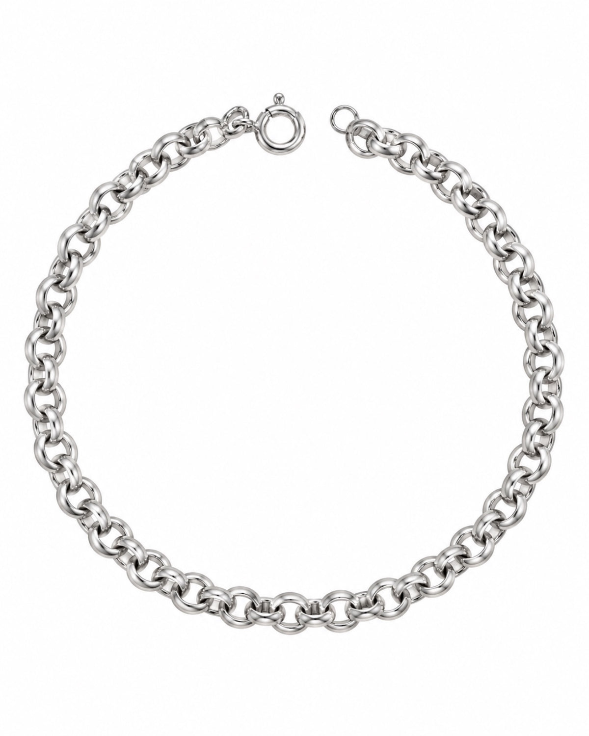 Gold-plated silver chain bracelet