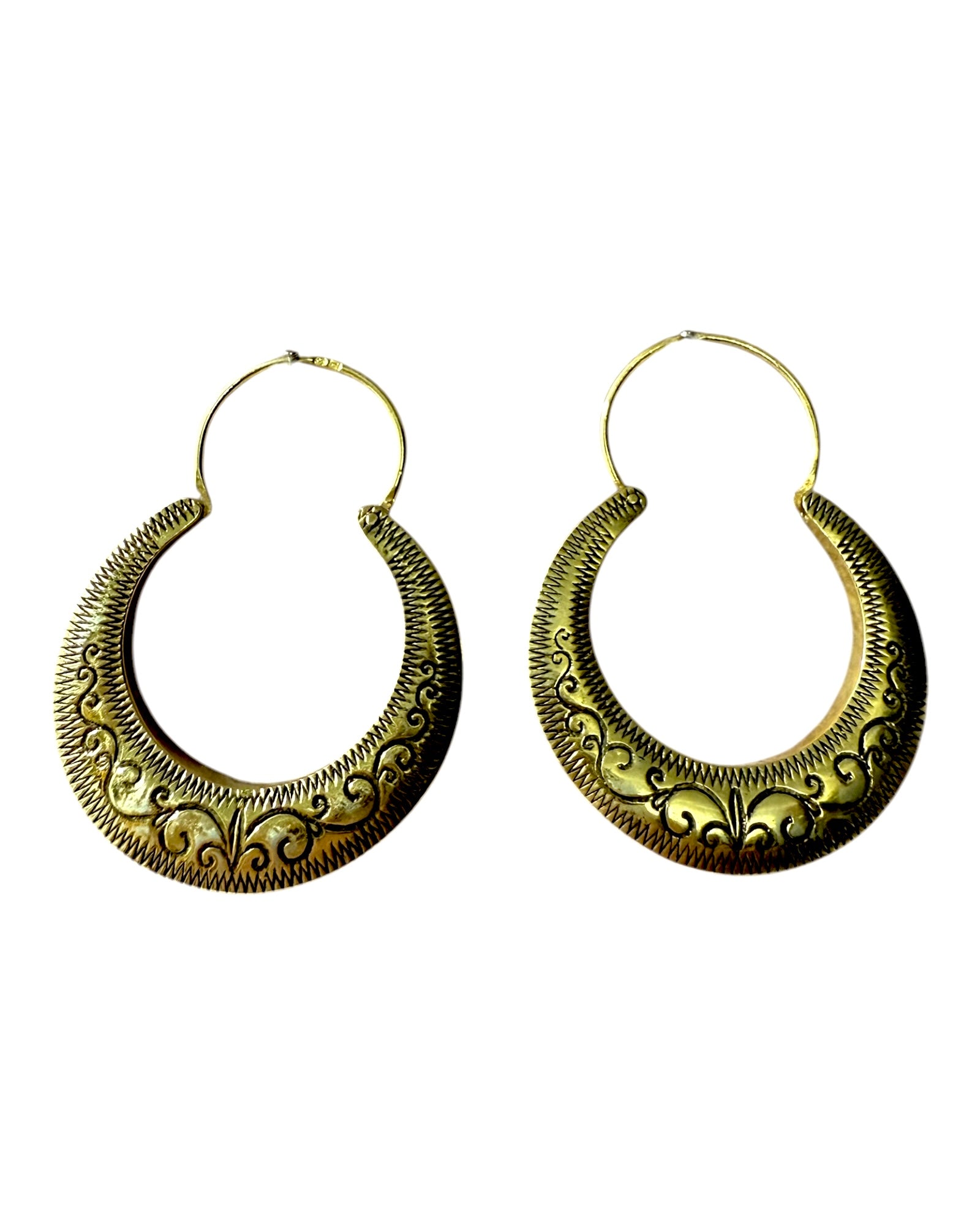 Argolas Carniceiras em Prata Dourada