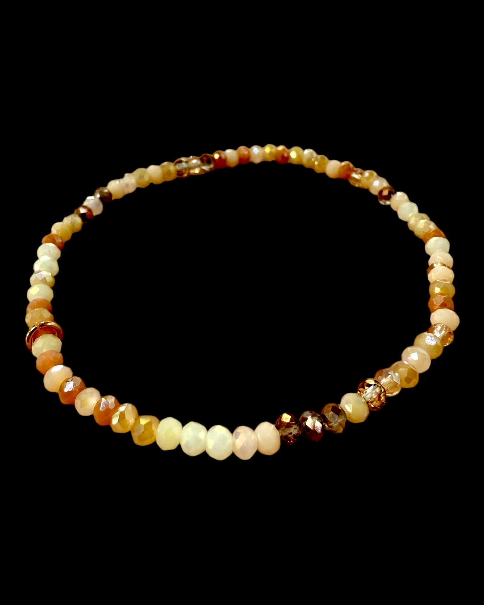 Pulseira Rosa com Prata Rosa