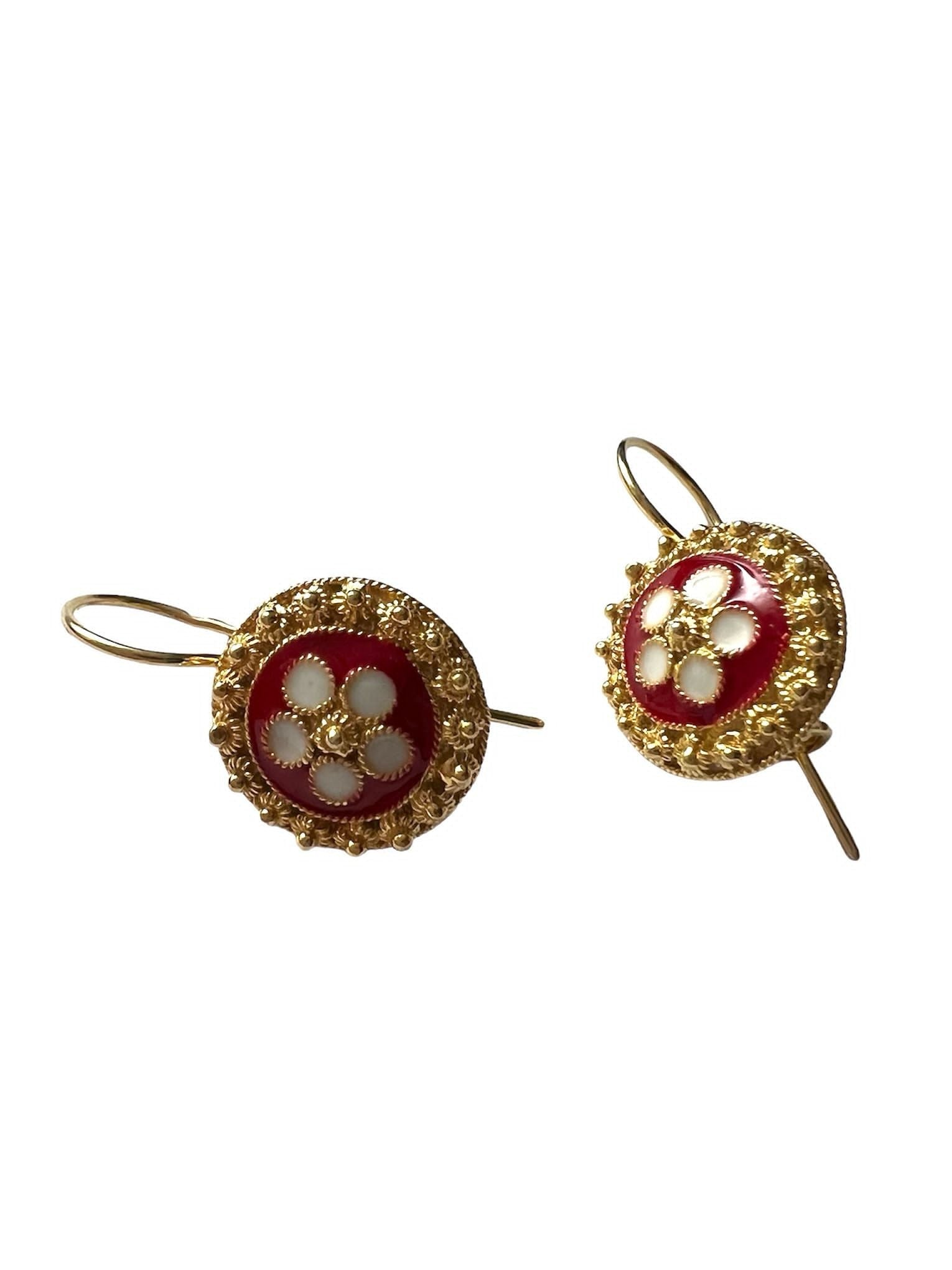 Snail Earrings in Gold Plated Silver