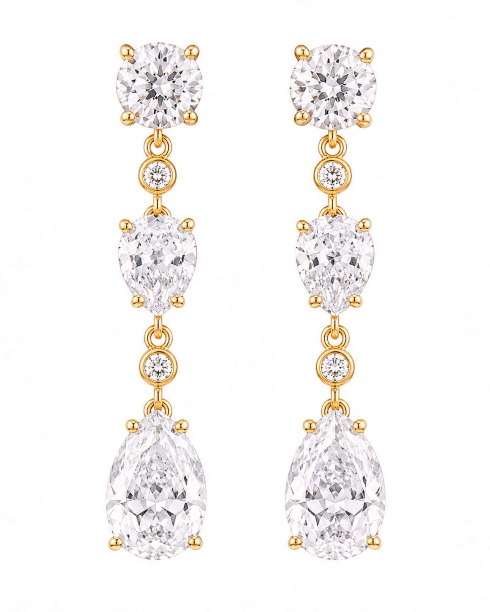 Rose Gold Teardrop Earrings