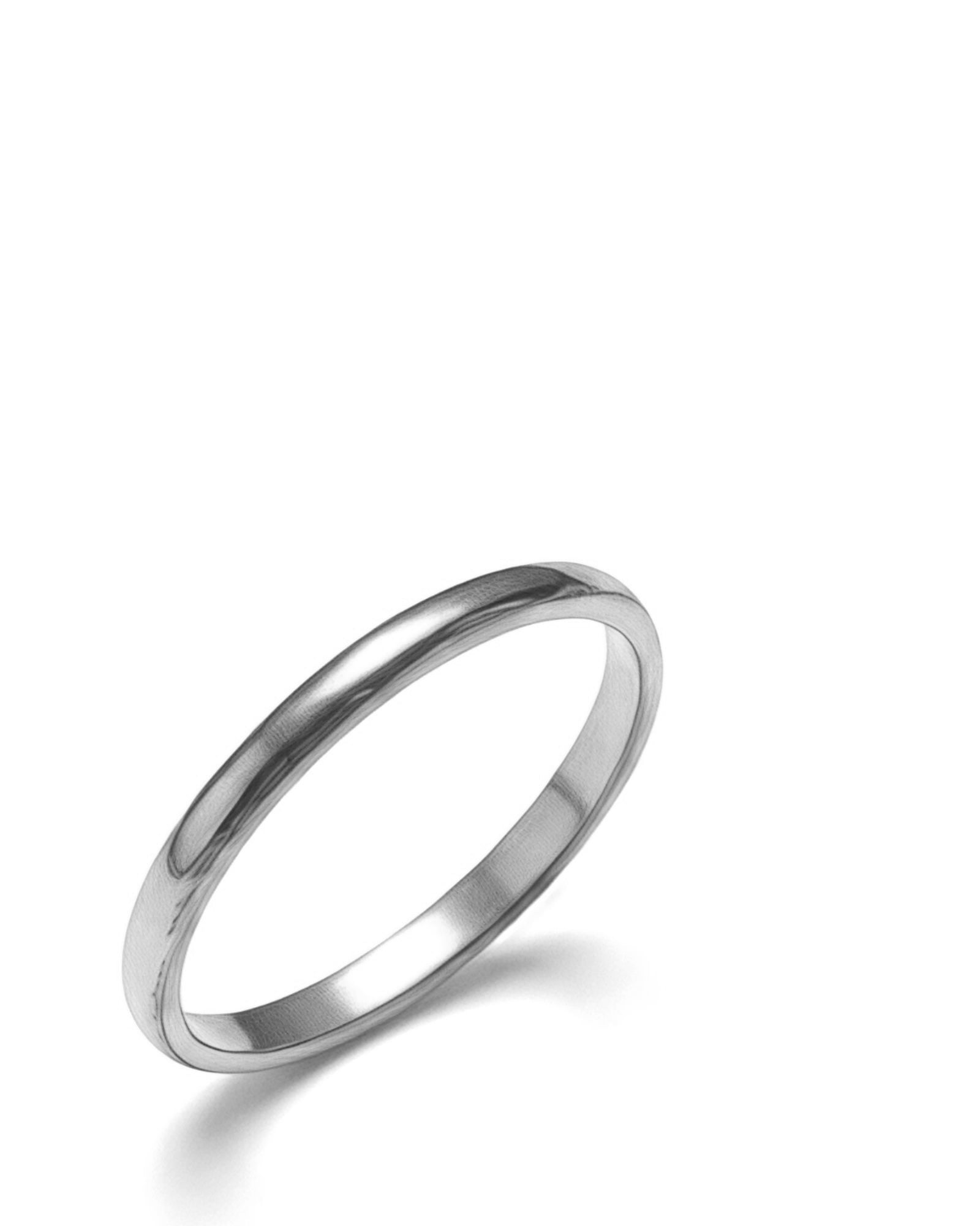 Anel/Aliança Simples em Prata (falange)