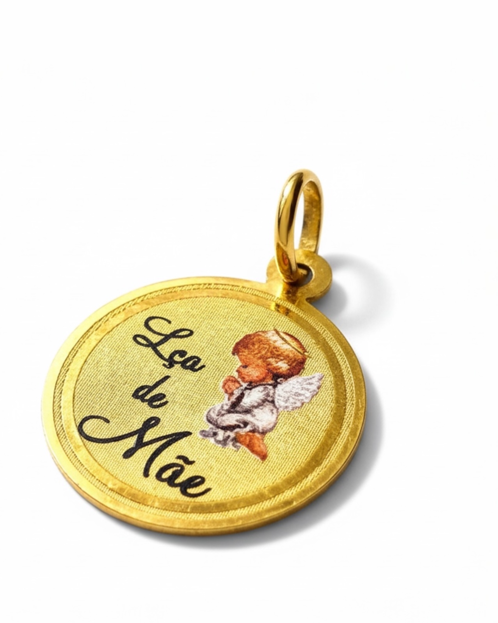 Mother's Lace Medal in 19k Gold