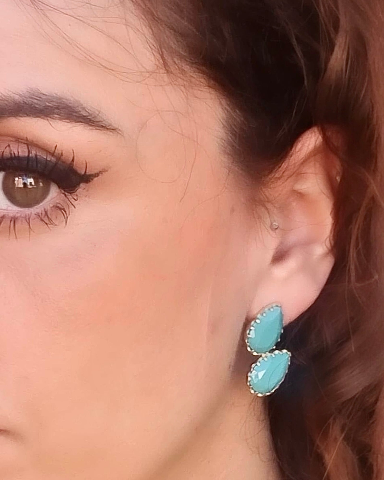Gold Plated Silver Drop Earrings