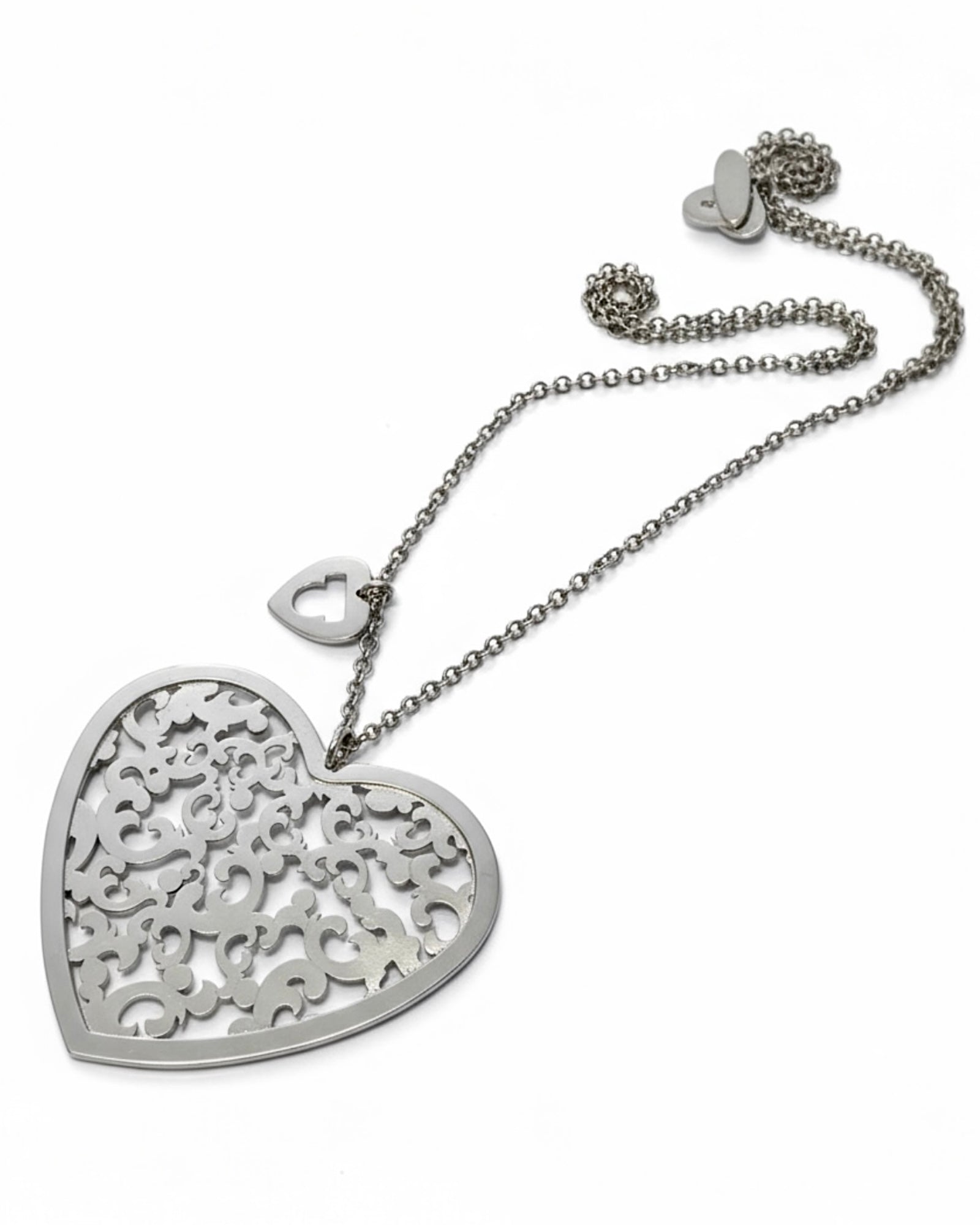 Colar Coração em Prata
