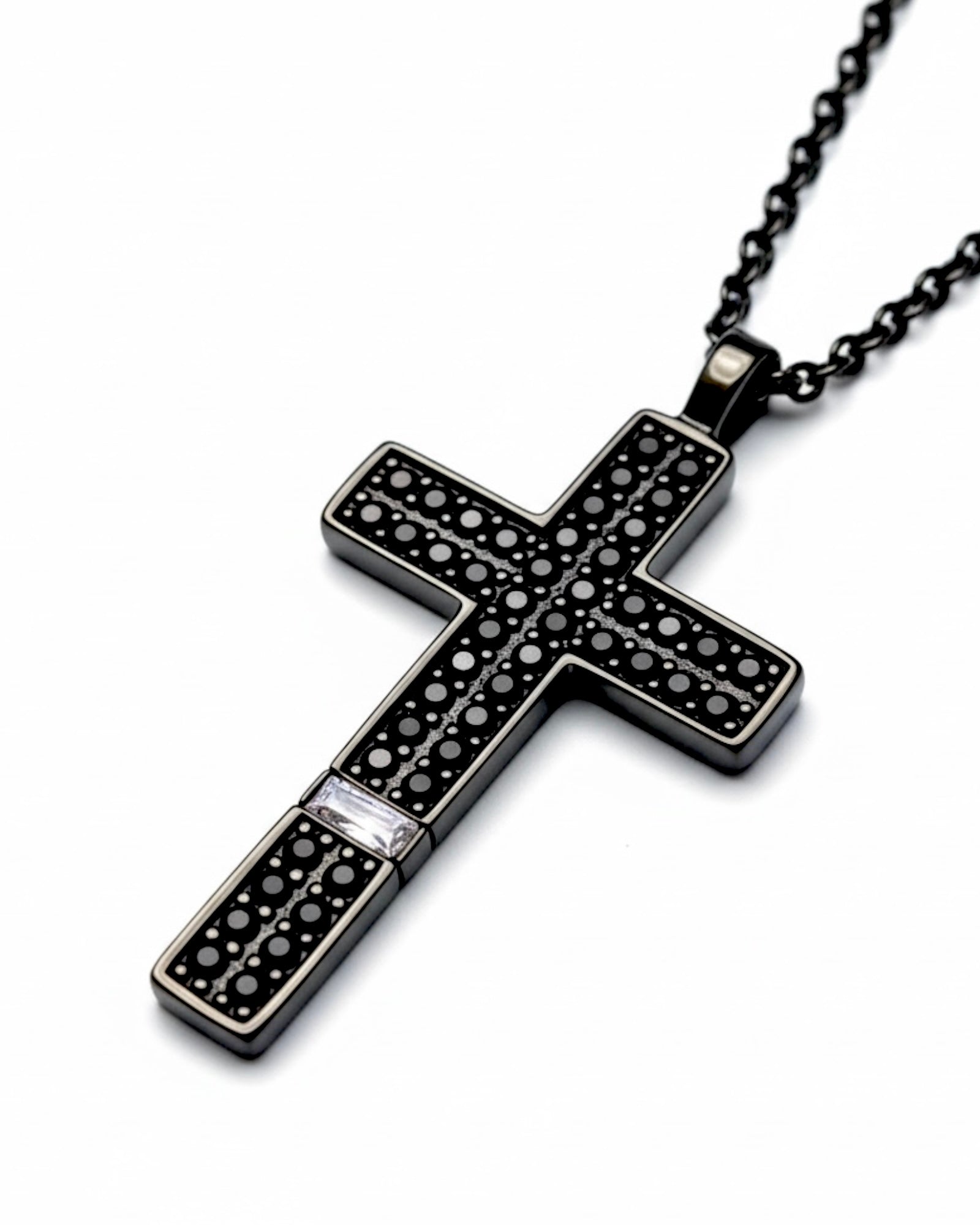 Colar Cruz Homem em Prata