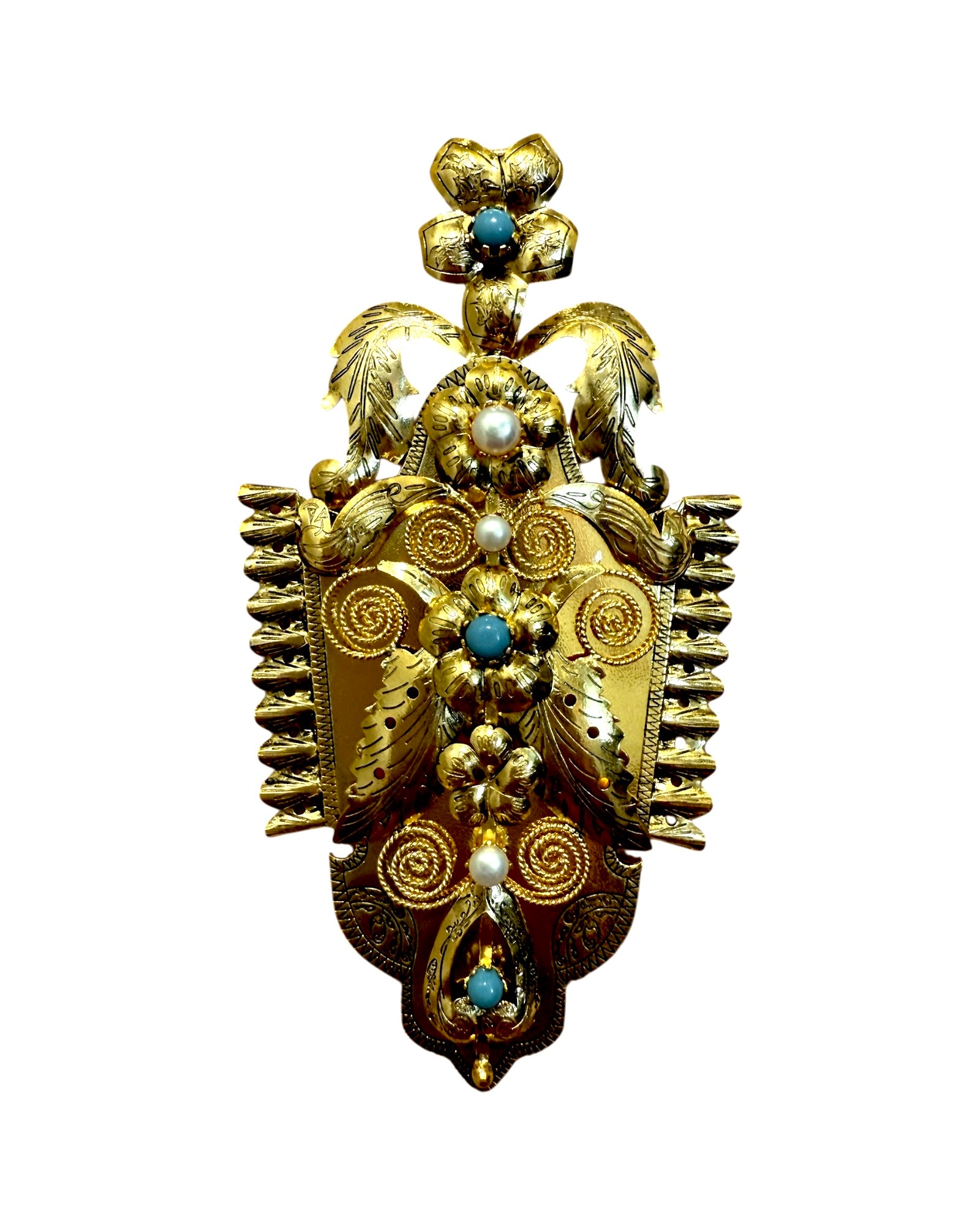 Baroque Gramalheira Medal in Gilded Silver