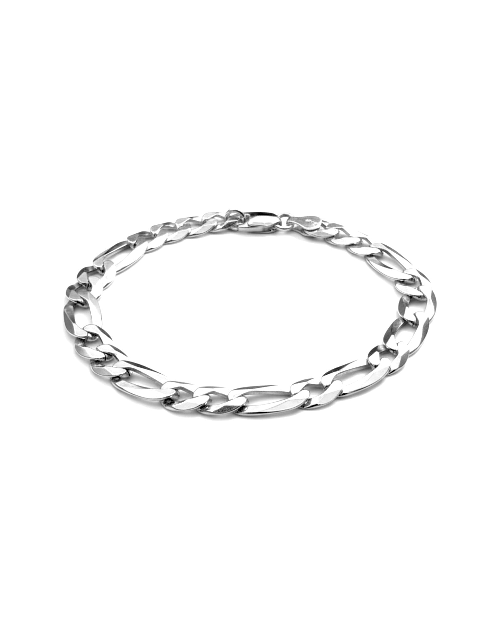 Pulseira Masculina em Prata com malha Groumet