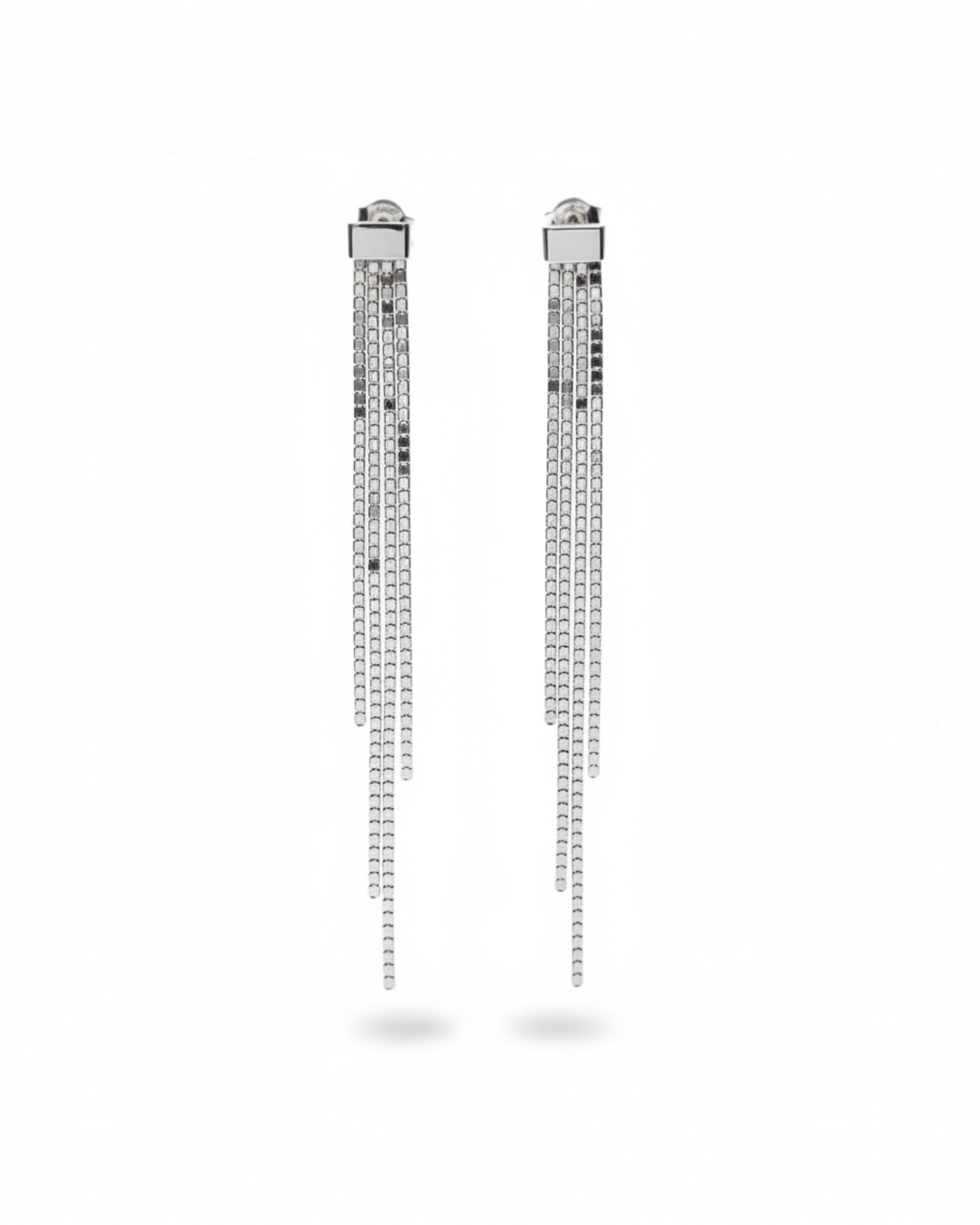 Brincos Compridos em Prata