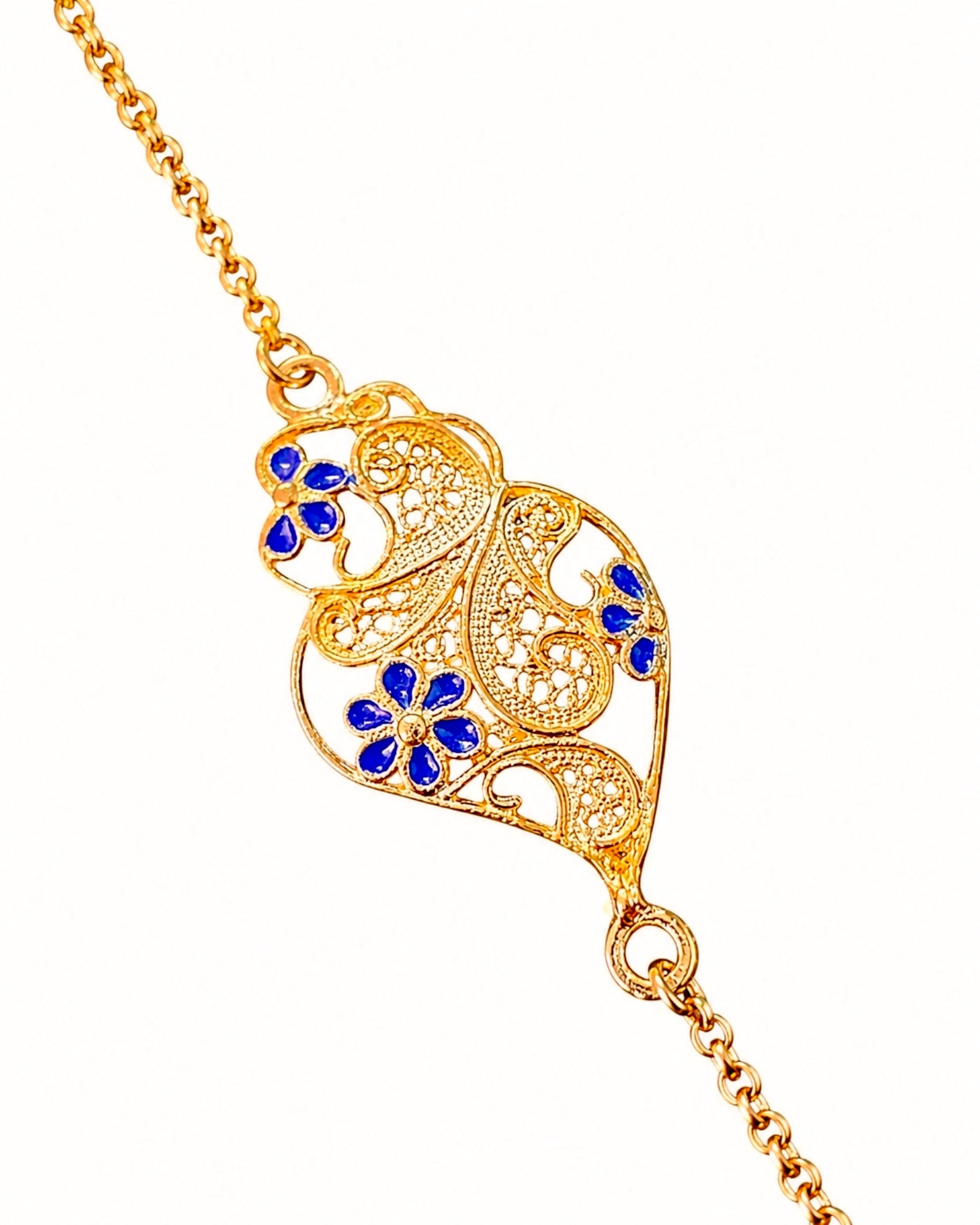 Viana Heart Bracelet in Gold-Plated Silver