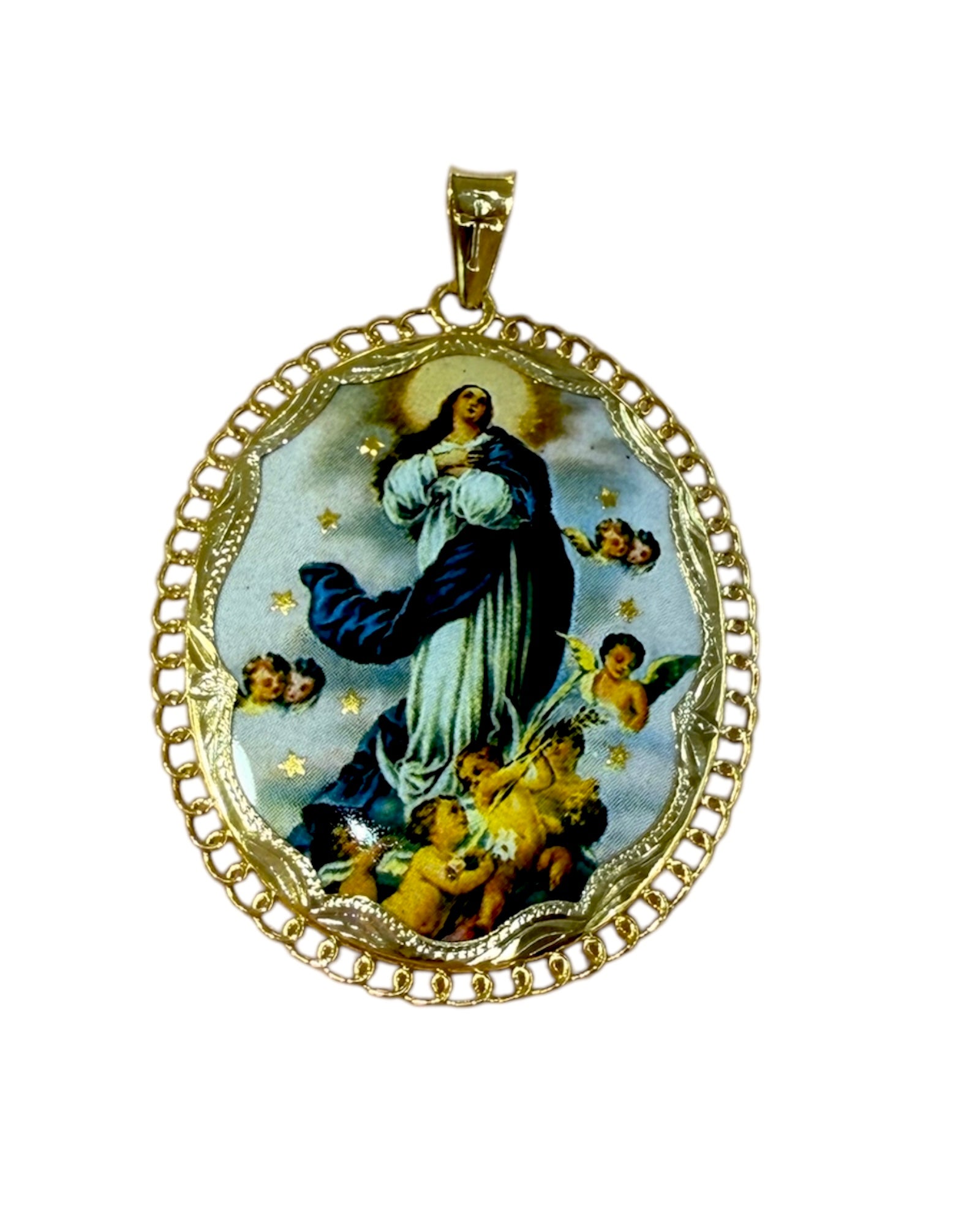 Our Lady of Grace Medal in Rose Silver