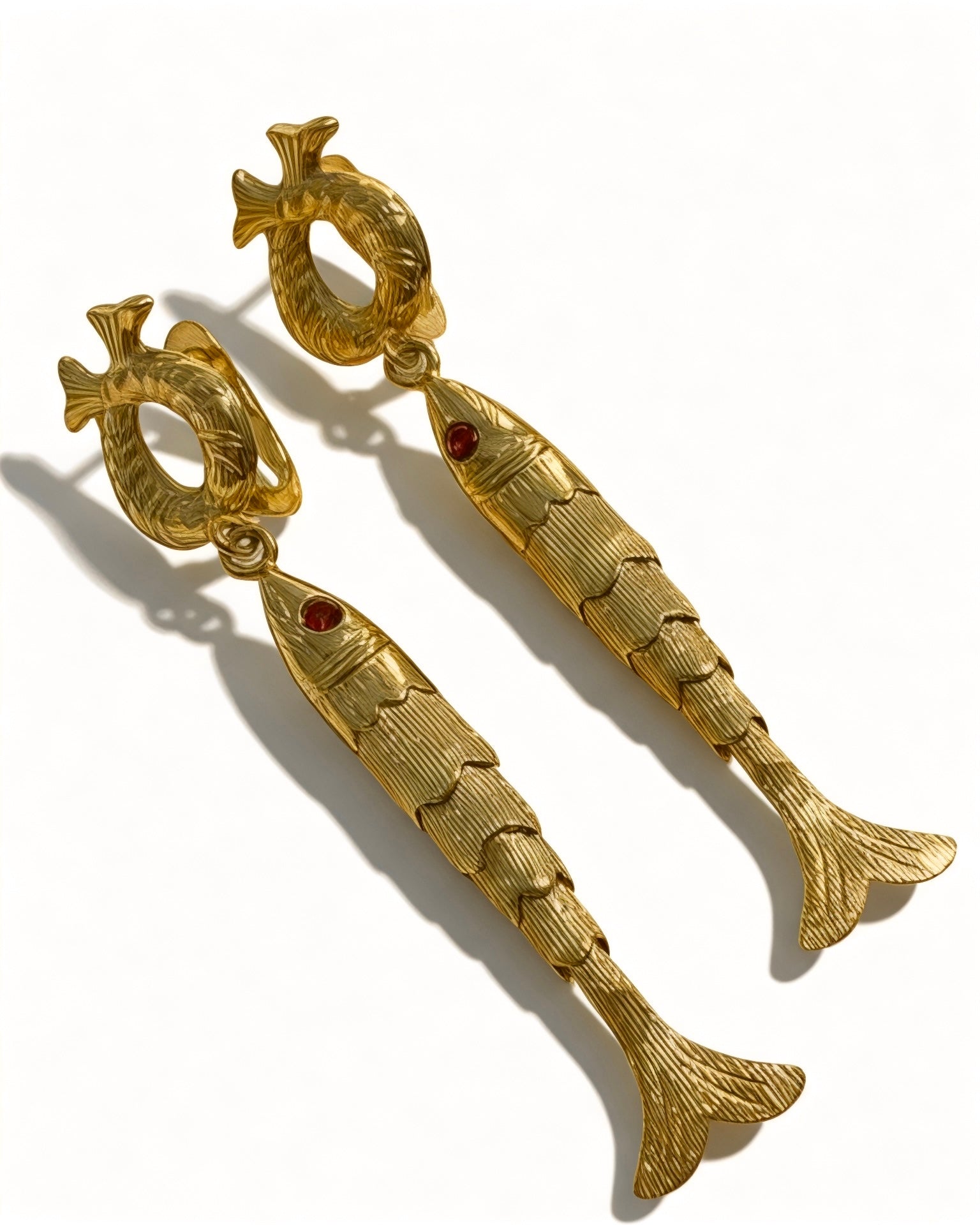 Baroque Earrings in Gold-Plated Silver