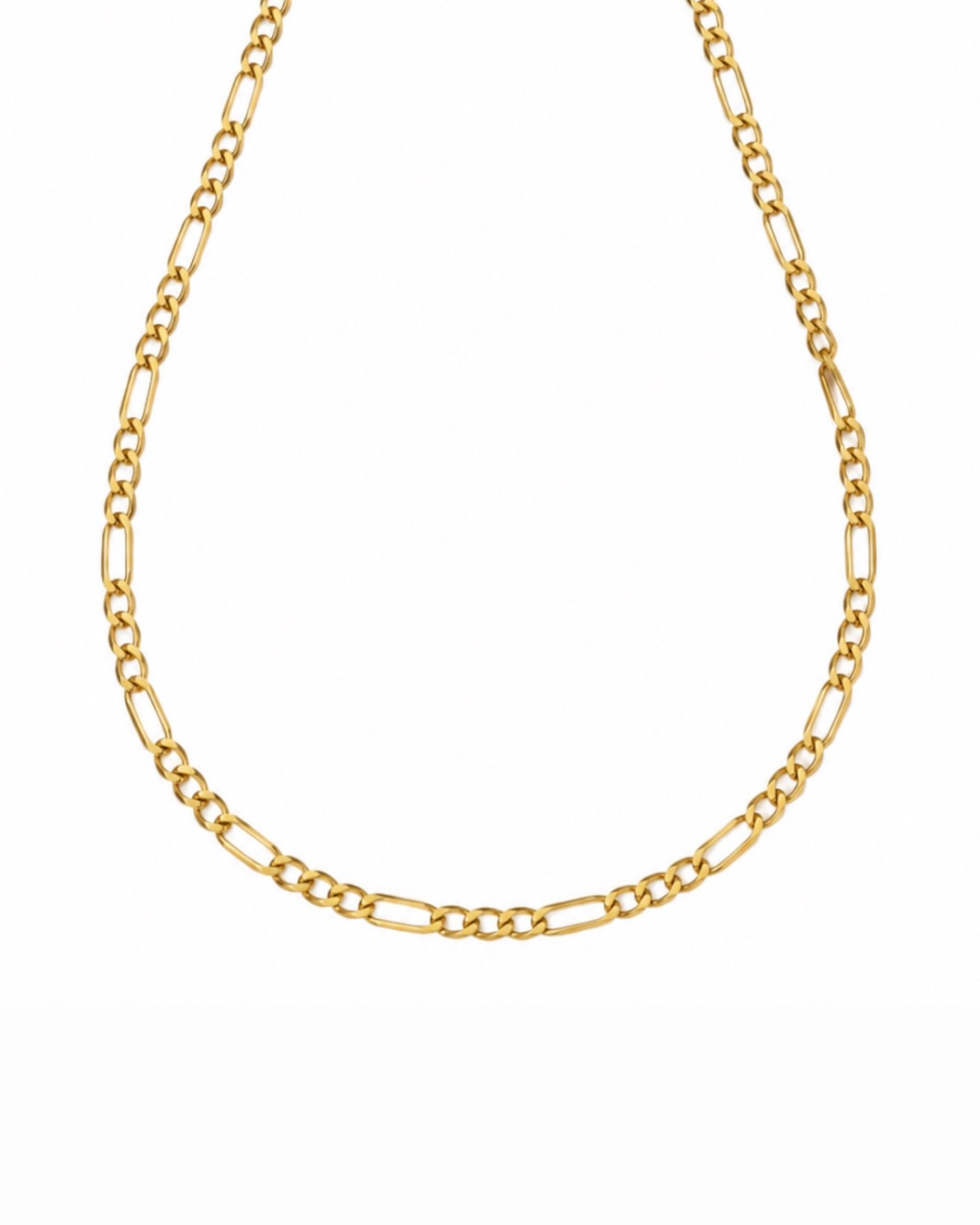 Colar Masculino em Ouro 19K Malha Alternada