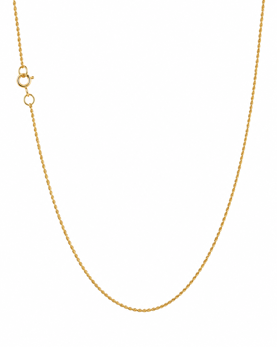 Colar Malha Brilhante em Ouro 19KL - 44.5cm
