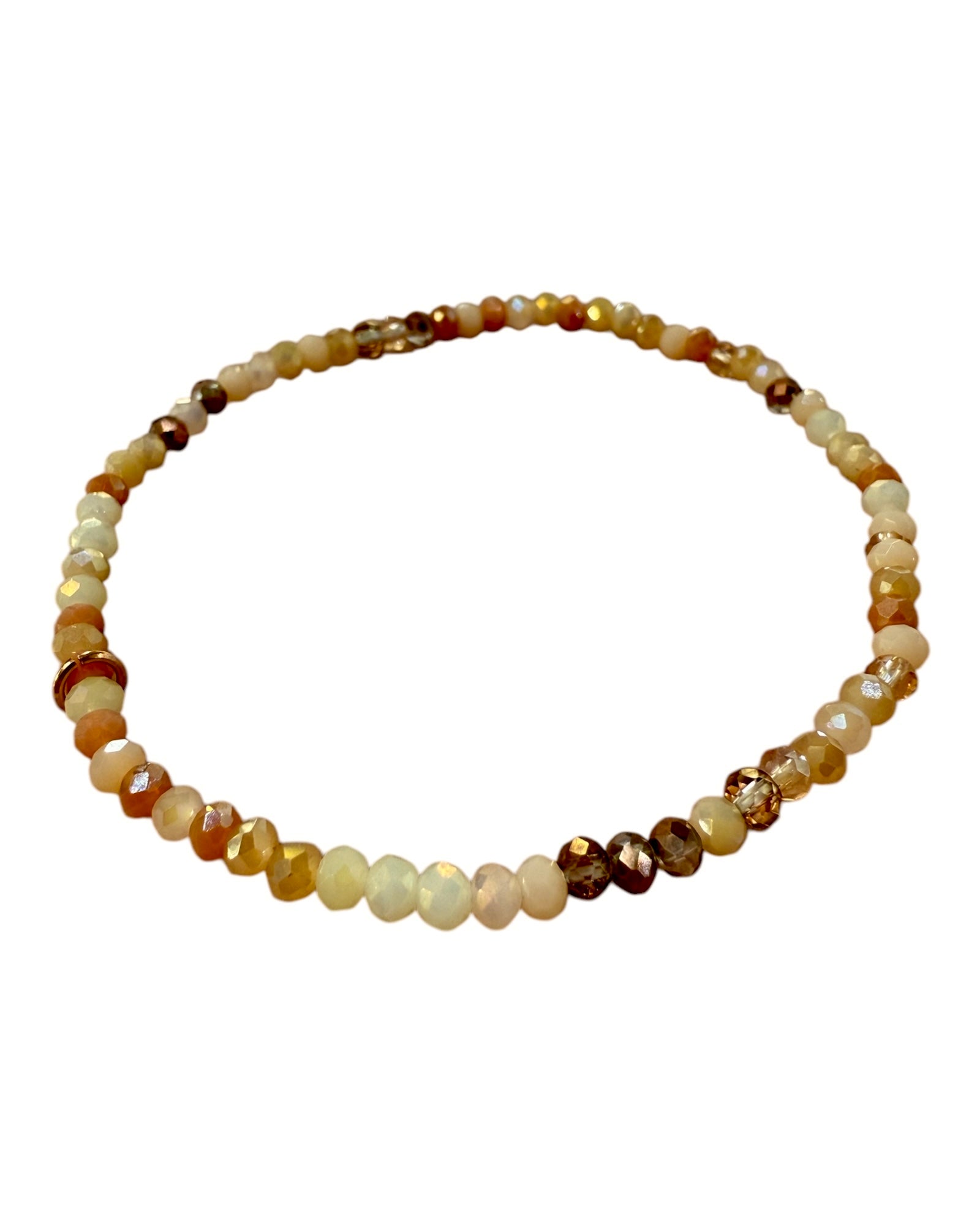 Pulseira Rosa com Prata Rosa