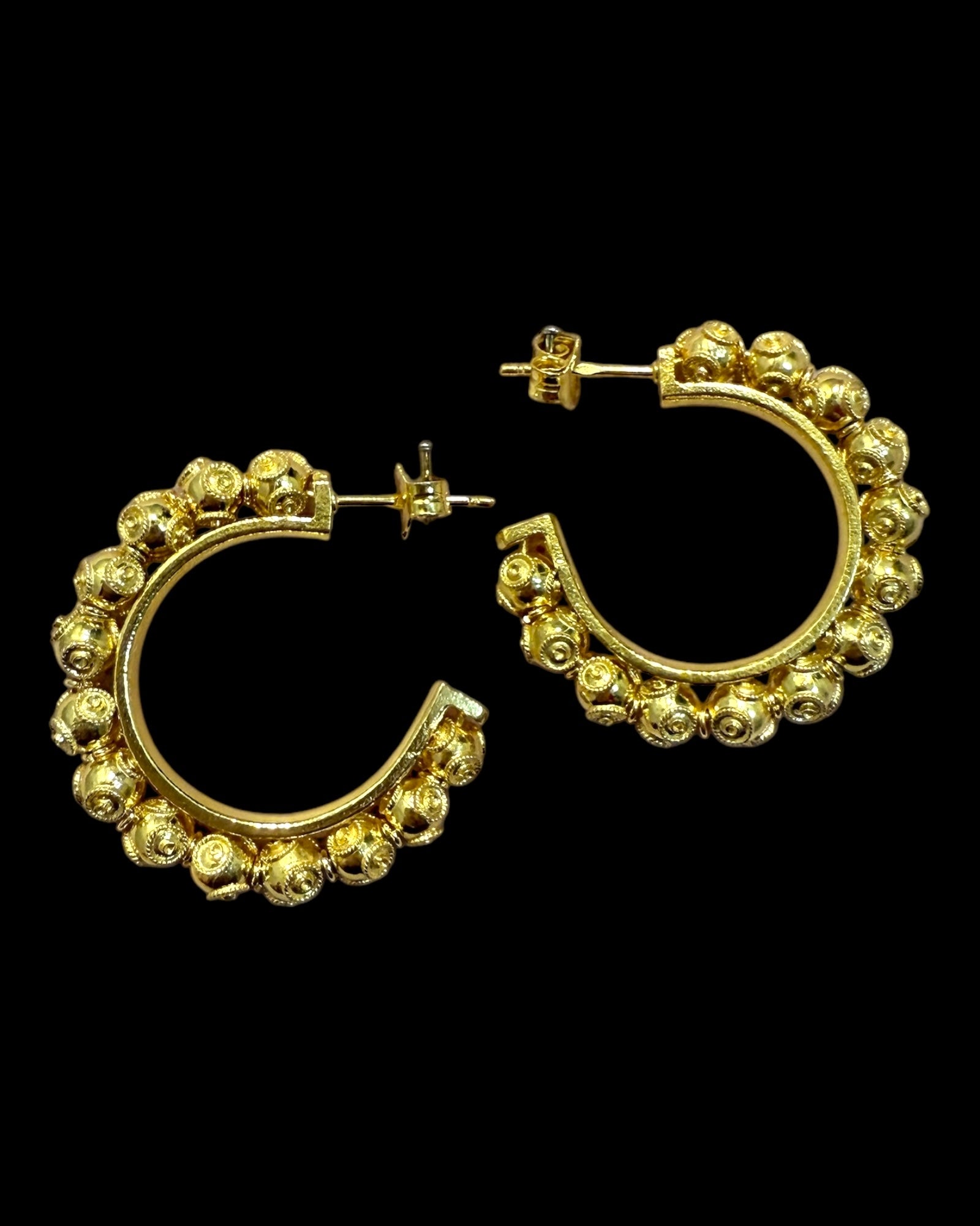 Viana Beads Rings in Gold Plated Silver