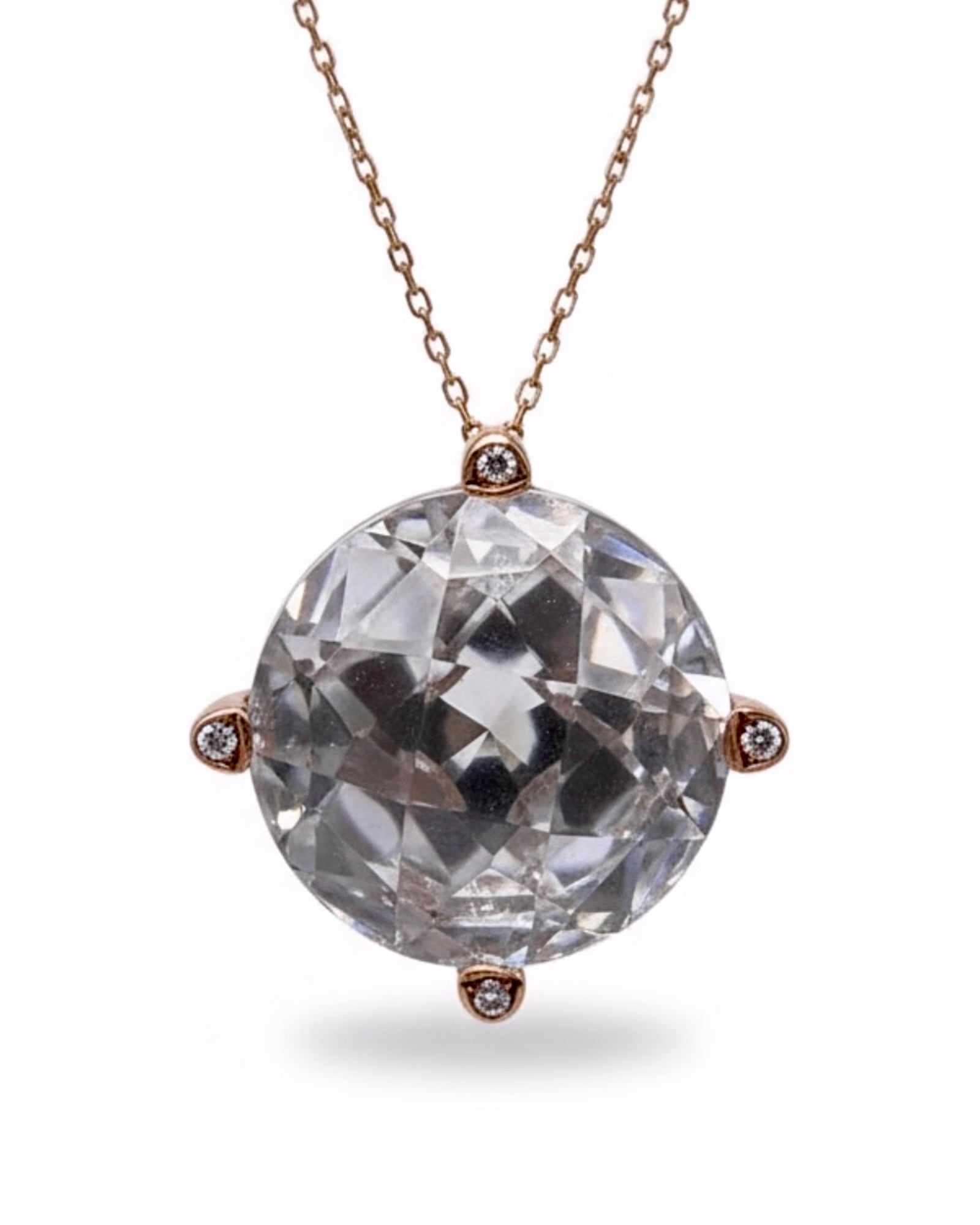 Rose Gold Solitaire Necklace