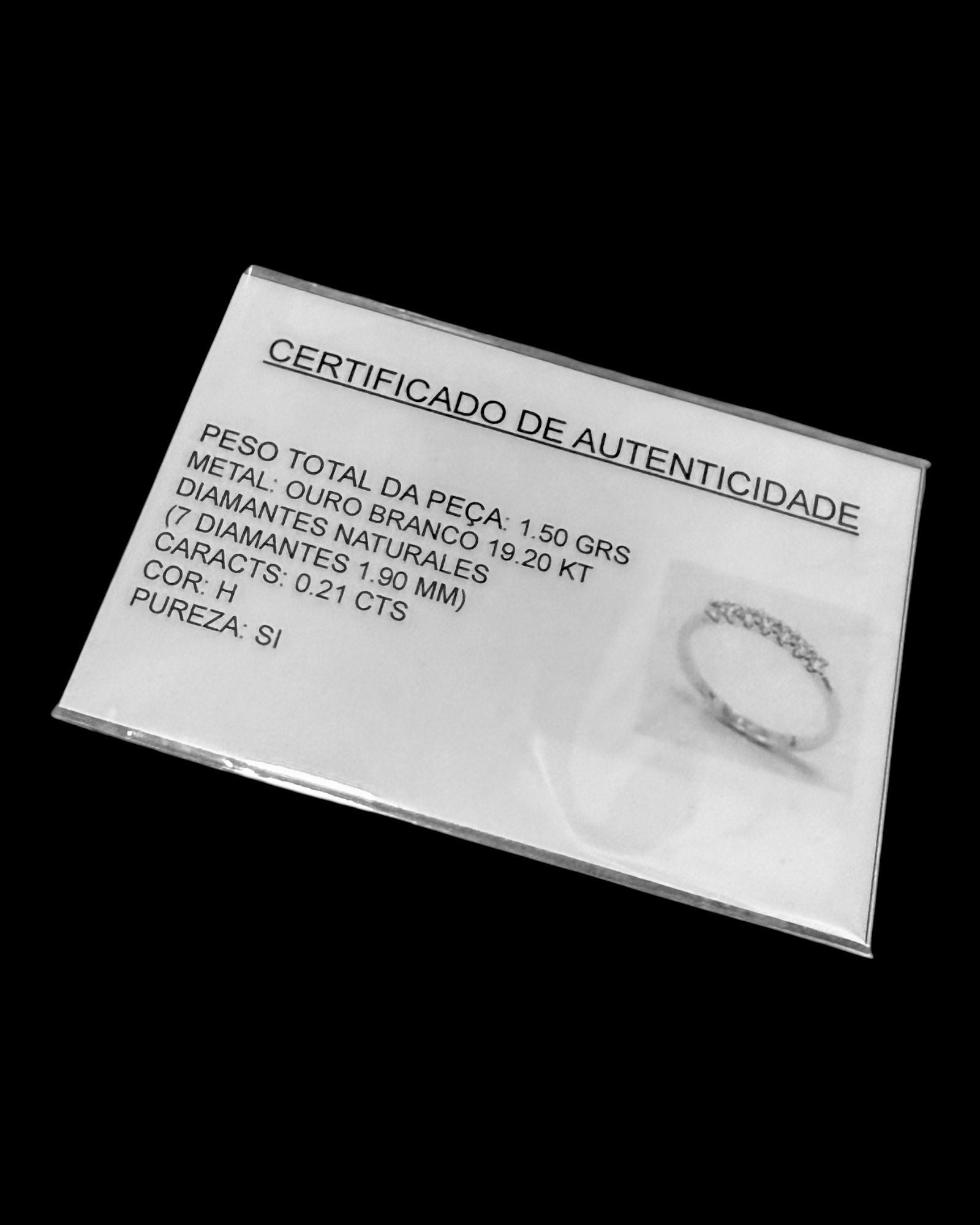 Anel Memória em Ouro com Diamantes