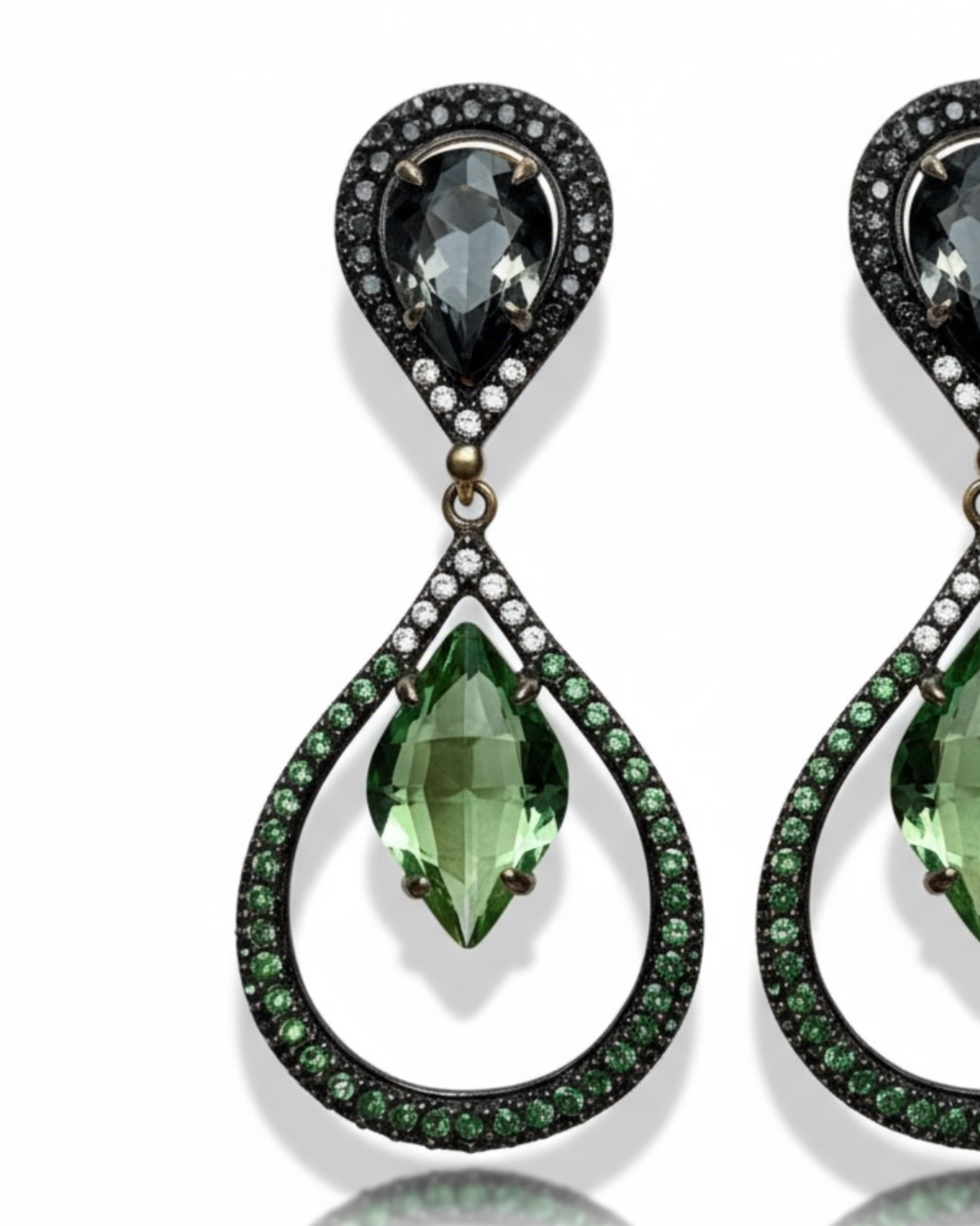 Brincos Gotas Verdes