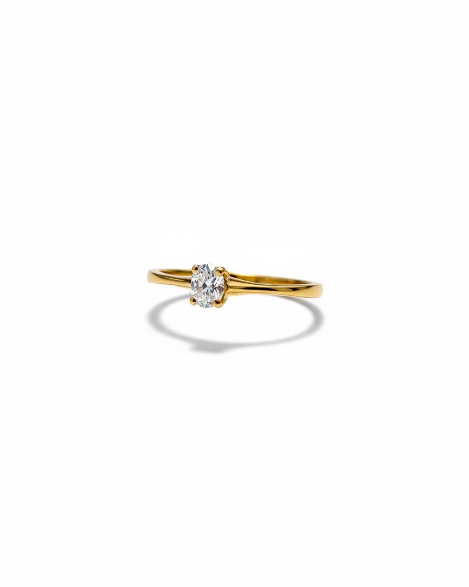 Diamond Solitaire Ring in Gold