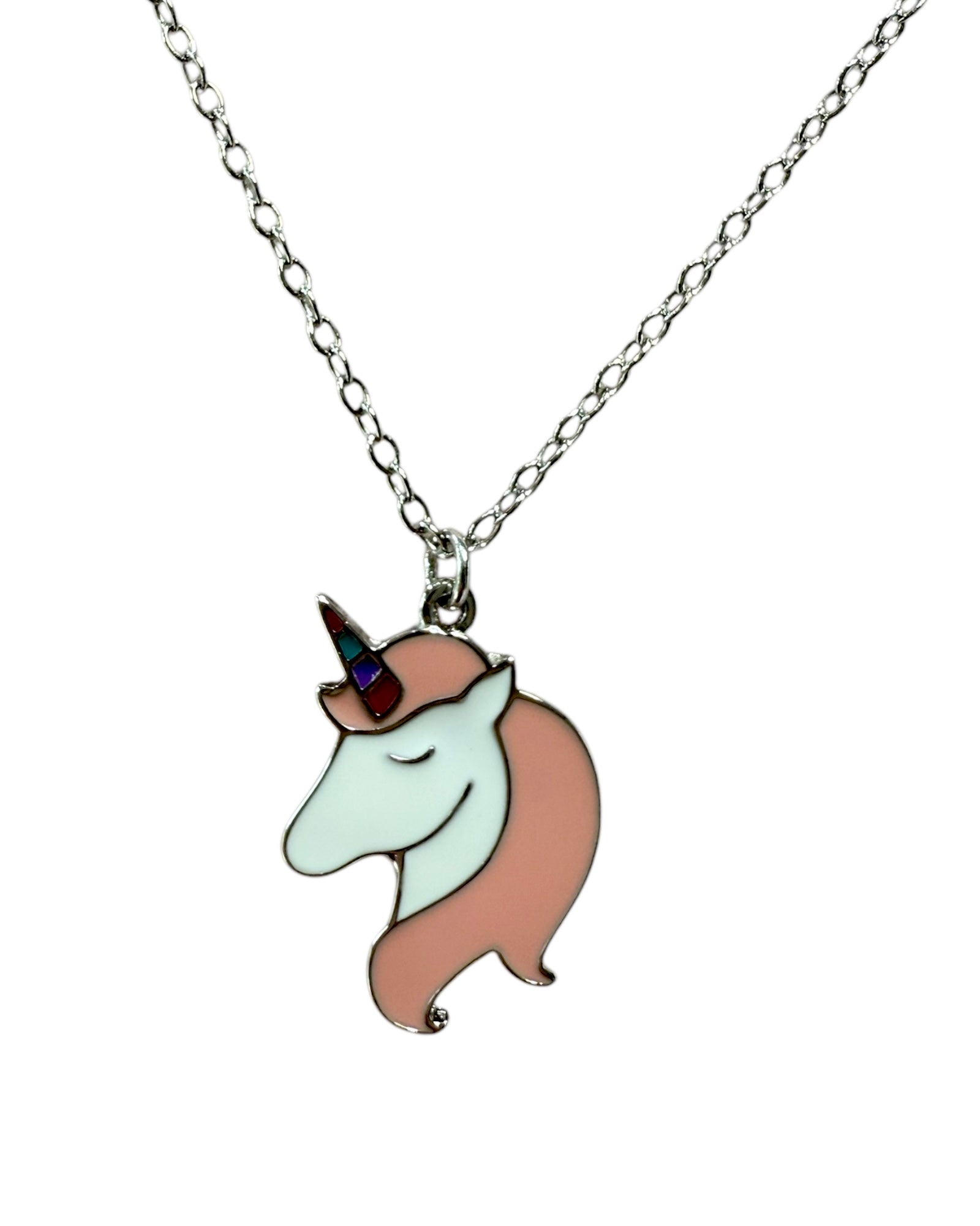 Unicorn Necklace for Kids in Silver