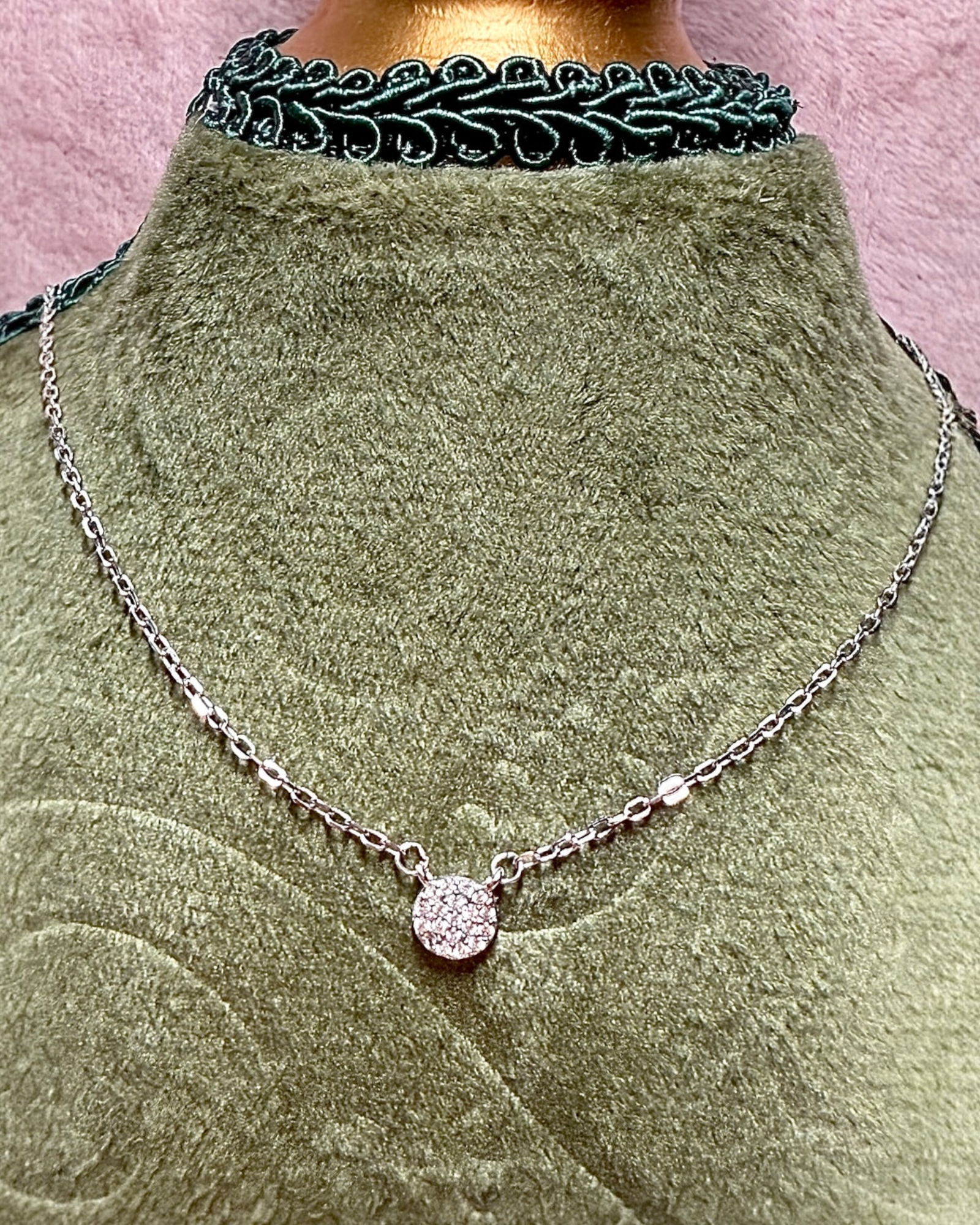 Silver Point of Light Necklace