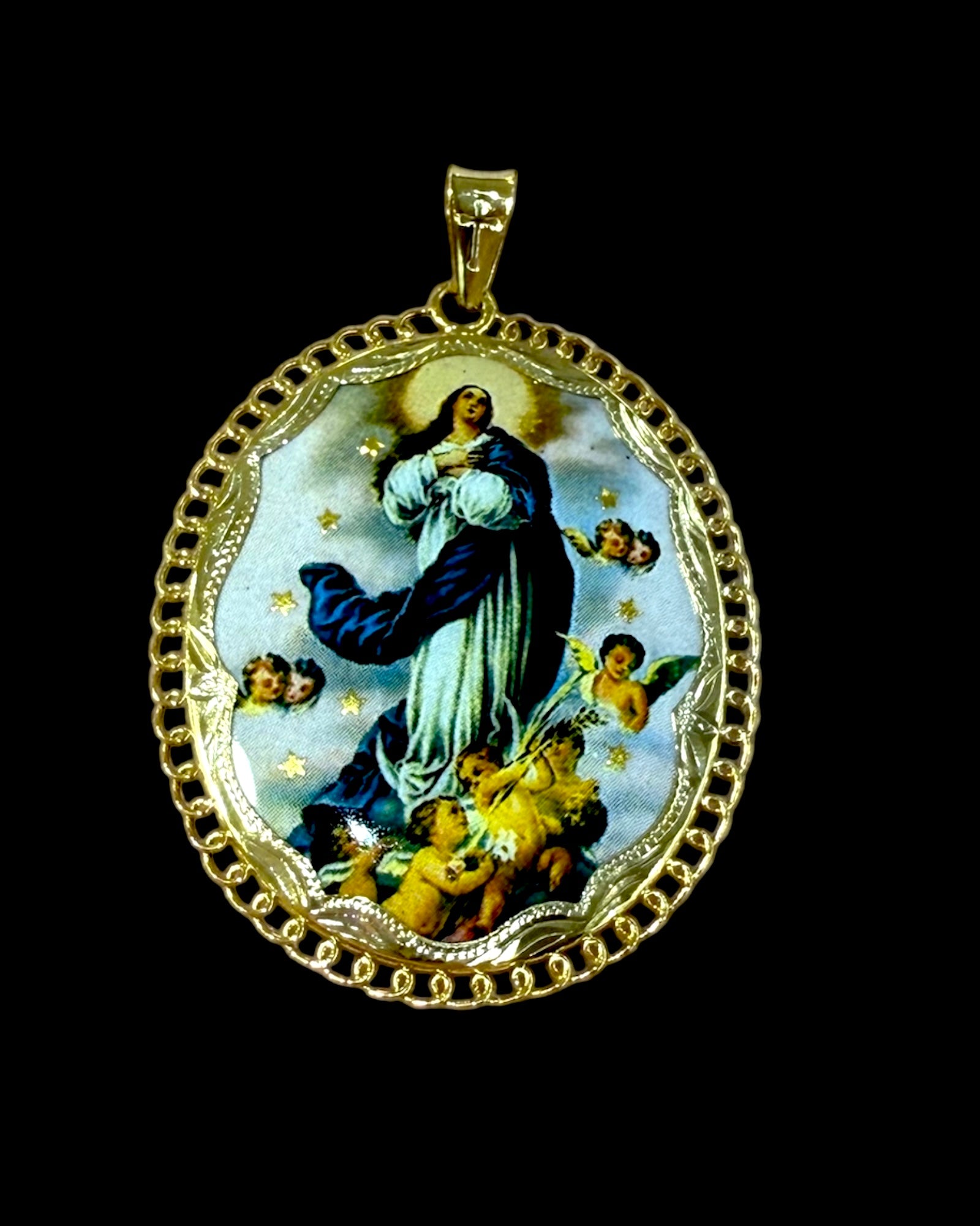 Our Lady of Grace Medal in Rose Silver