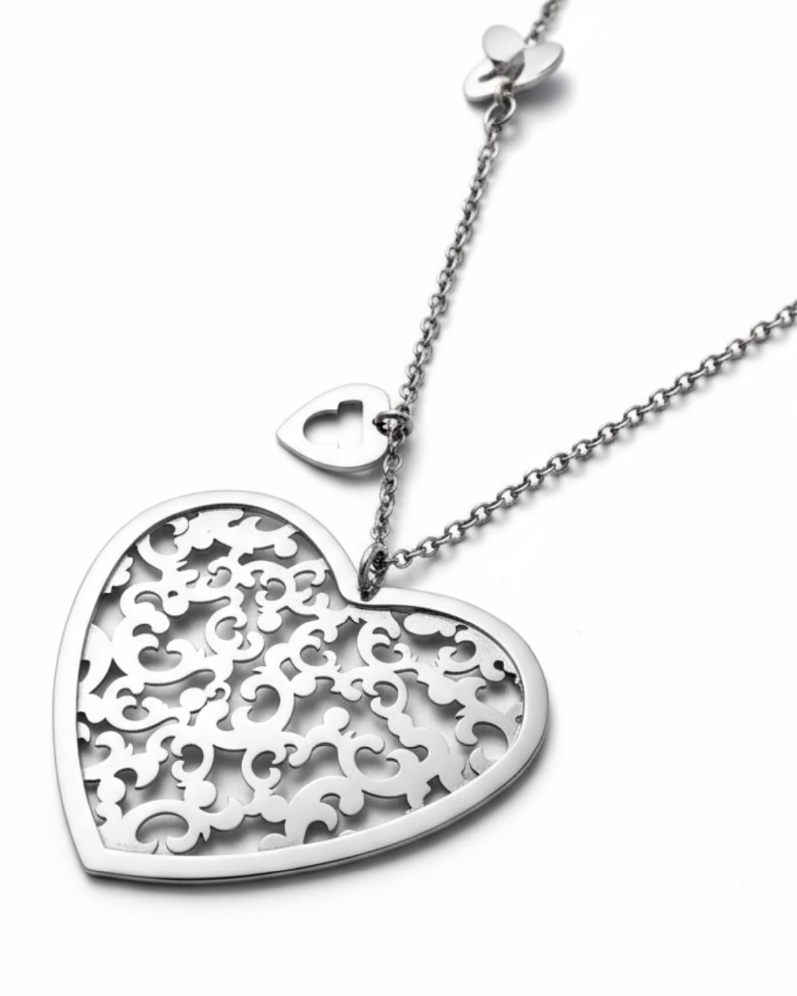 Colar Coração em Prata