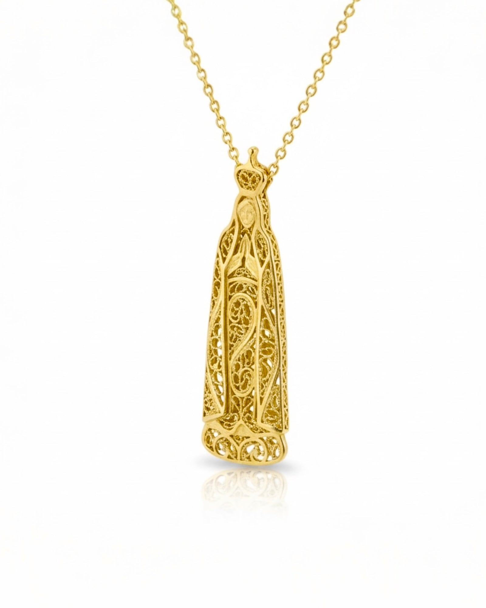 Colar Senhora de Fátima em Ouro