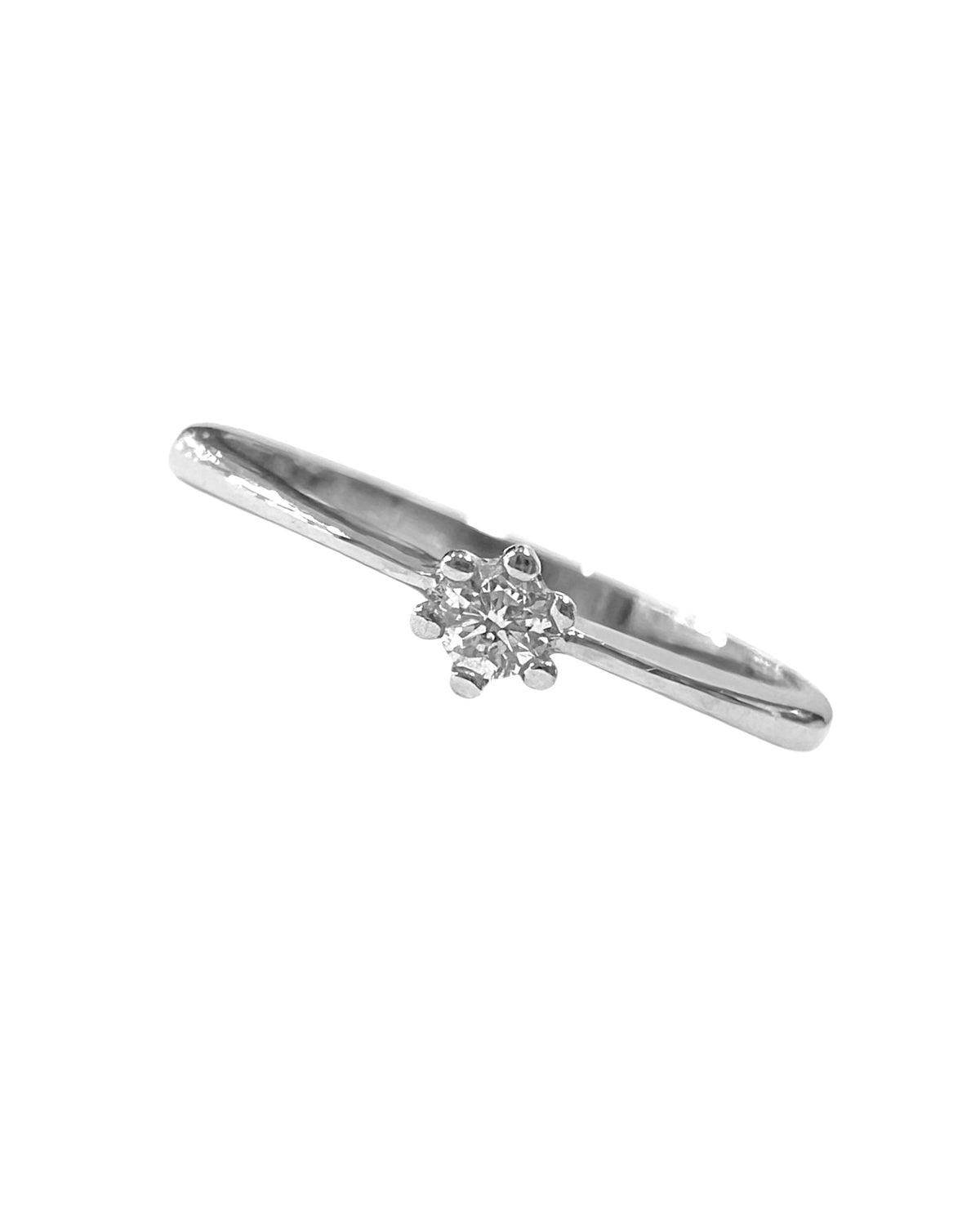 Gold Solitaire Ring