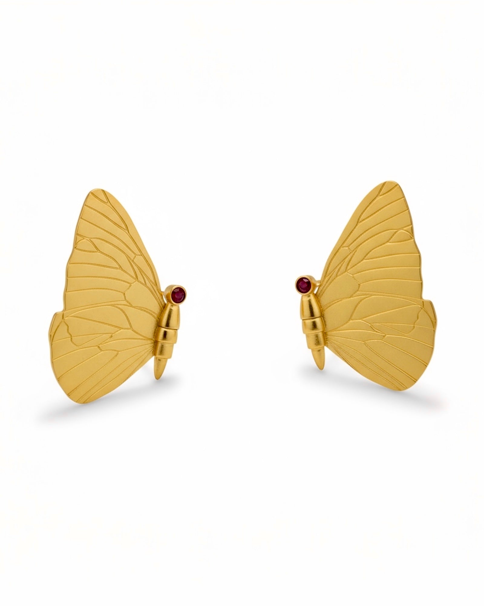Butterfly Earrings in Gold-Plated Silver