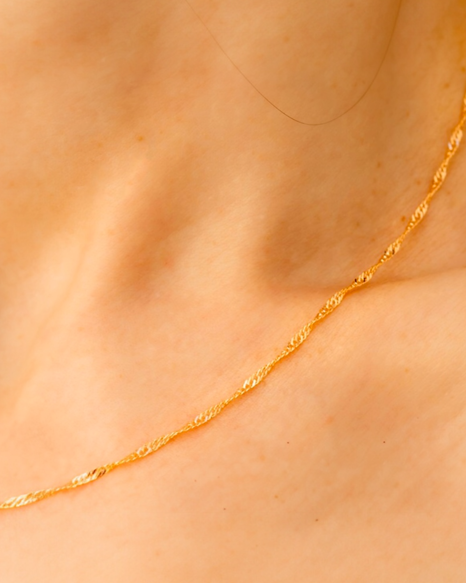 Singapore Mesh Necklace Gold