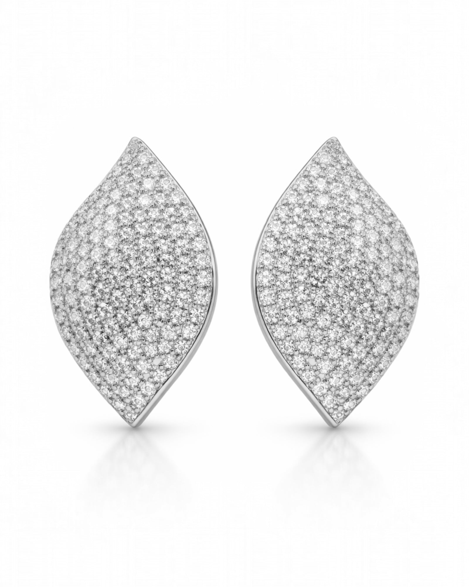 Brincos Pétala Mini em Prata