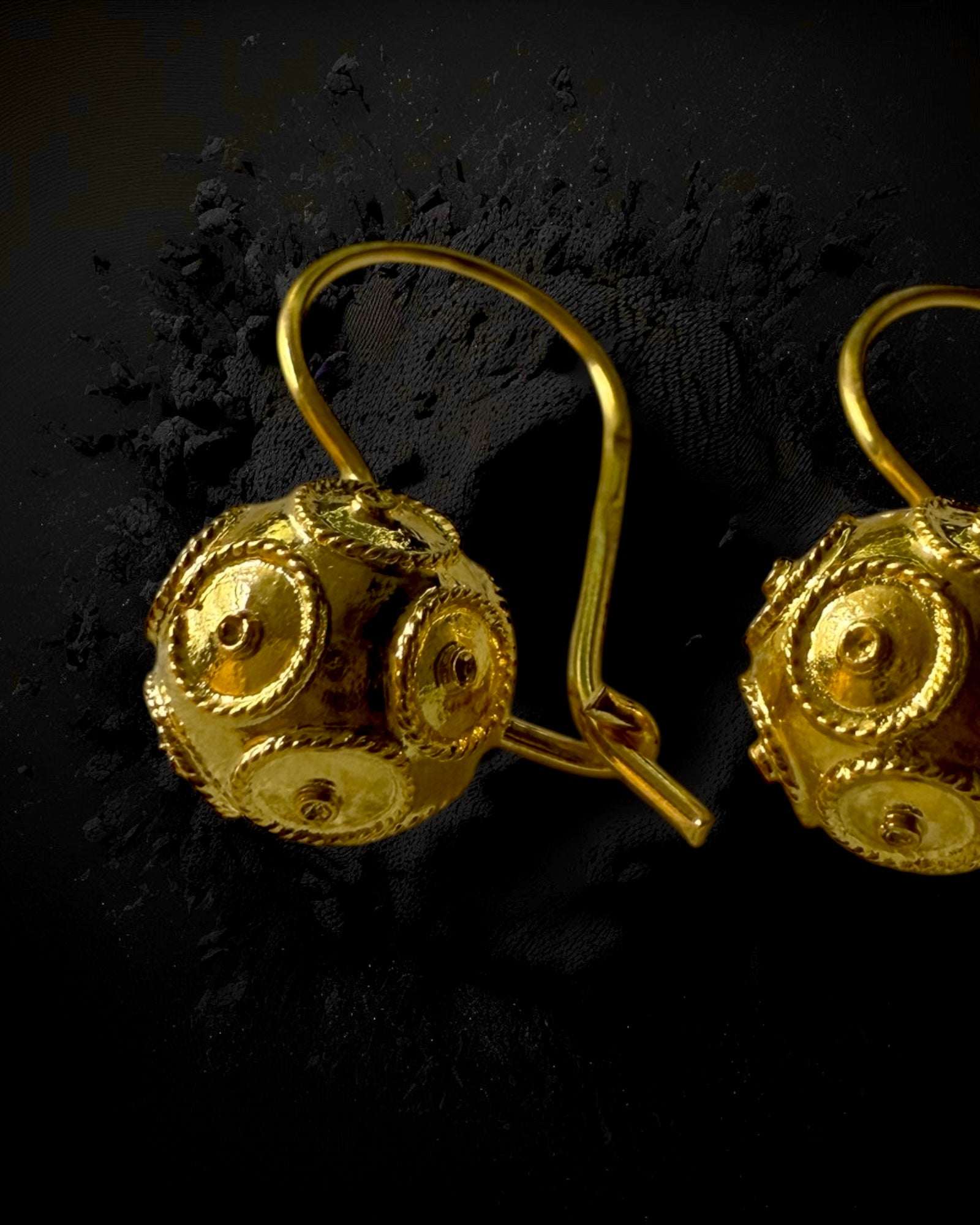 Viana Heart Earrings in Silver