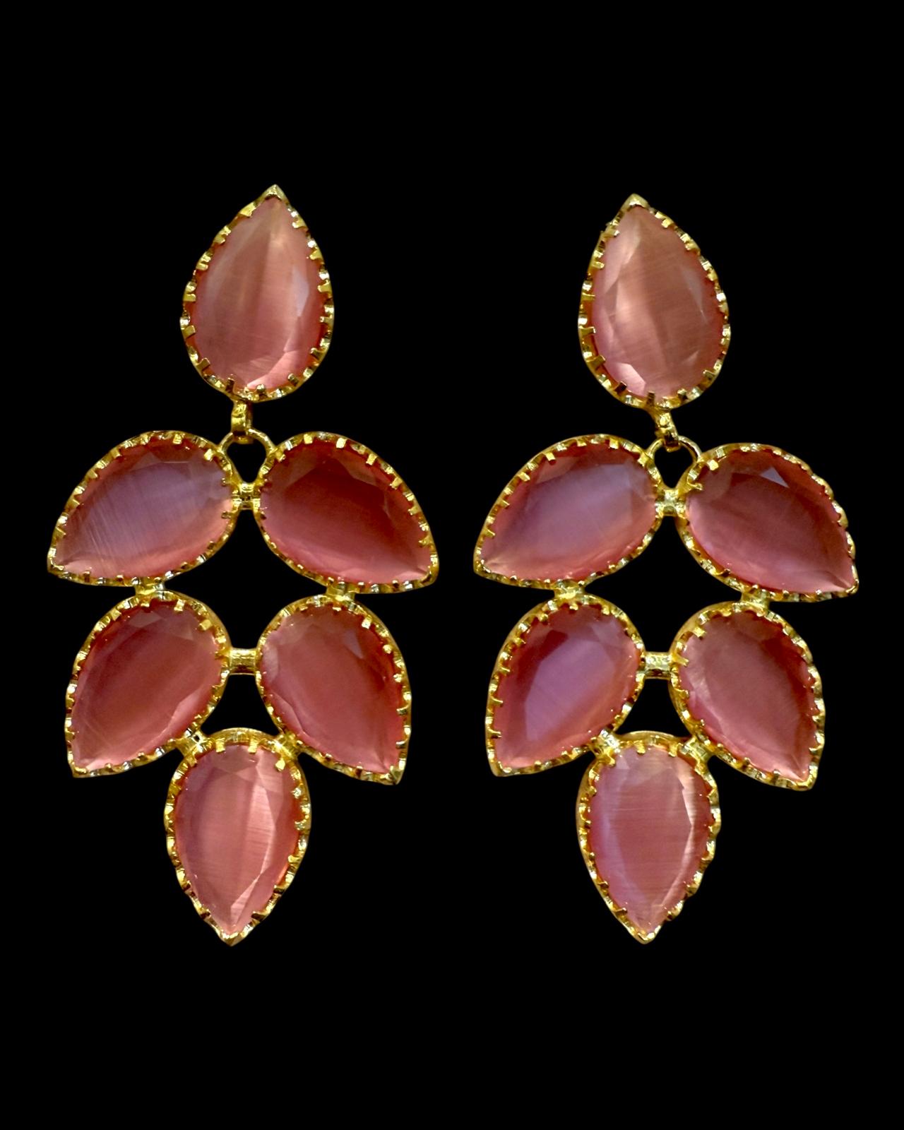 Gold Plated Silver Drop Earrings