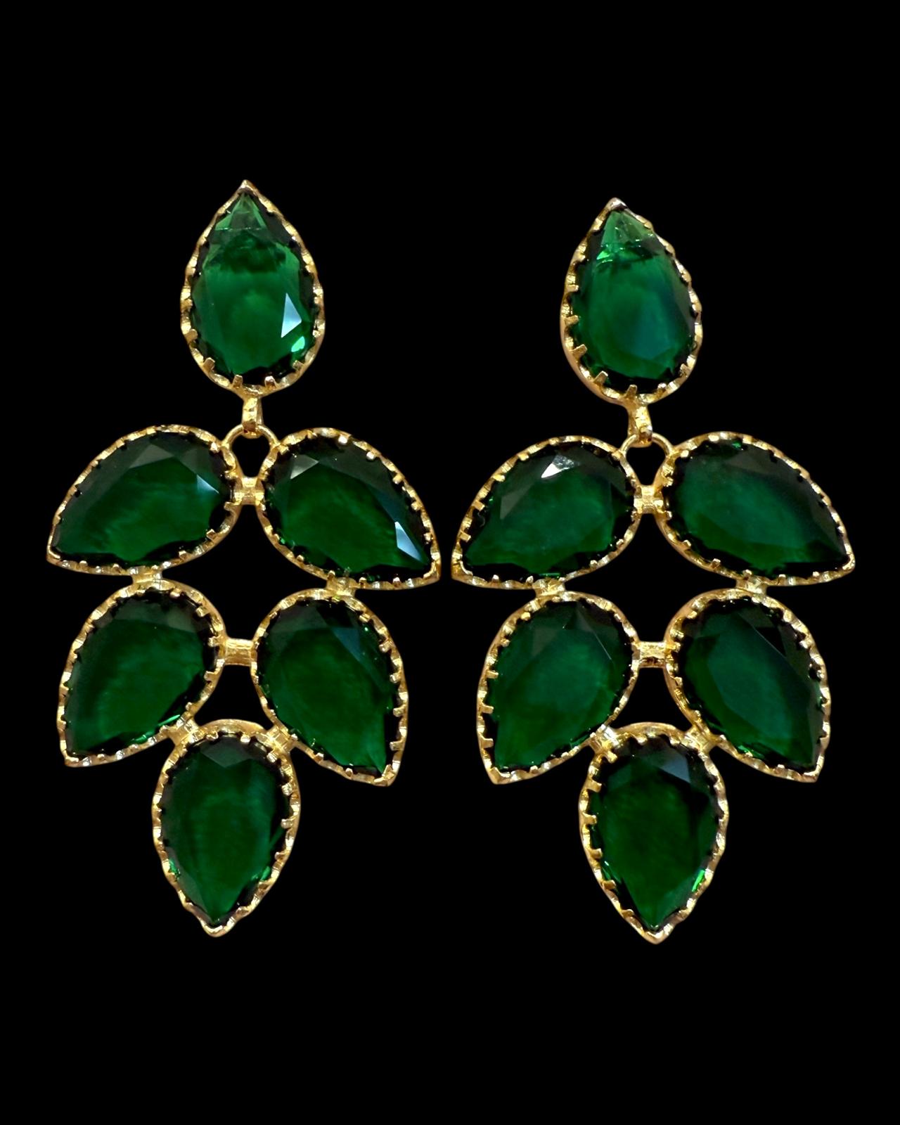 Gold Plated Silver Drop Earrings