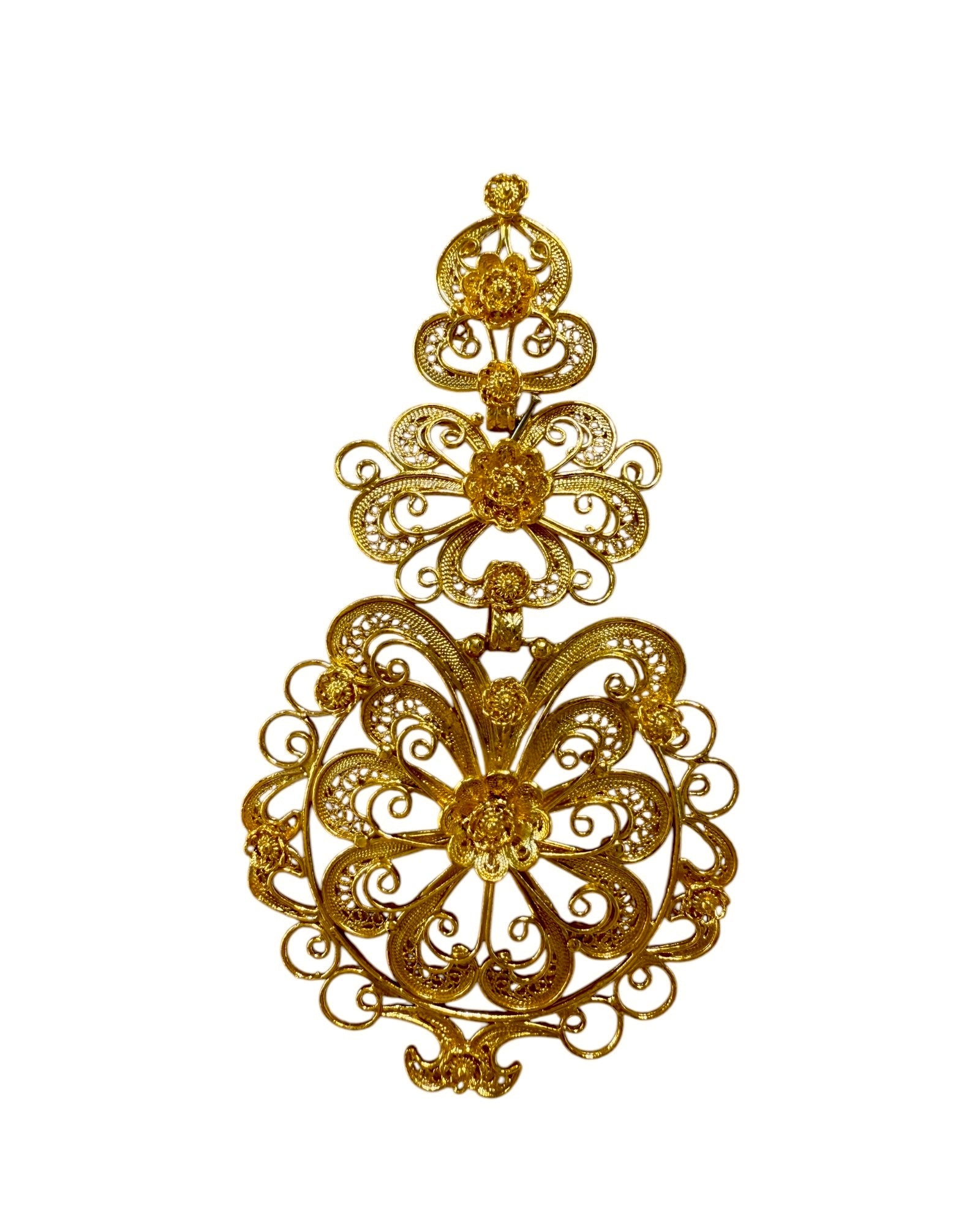 Regional Earrings in Gold Plated Silver