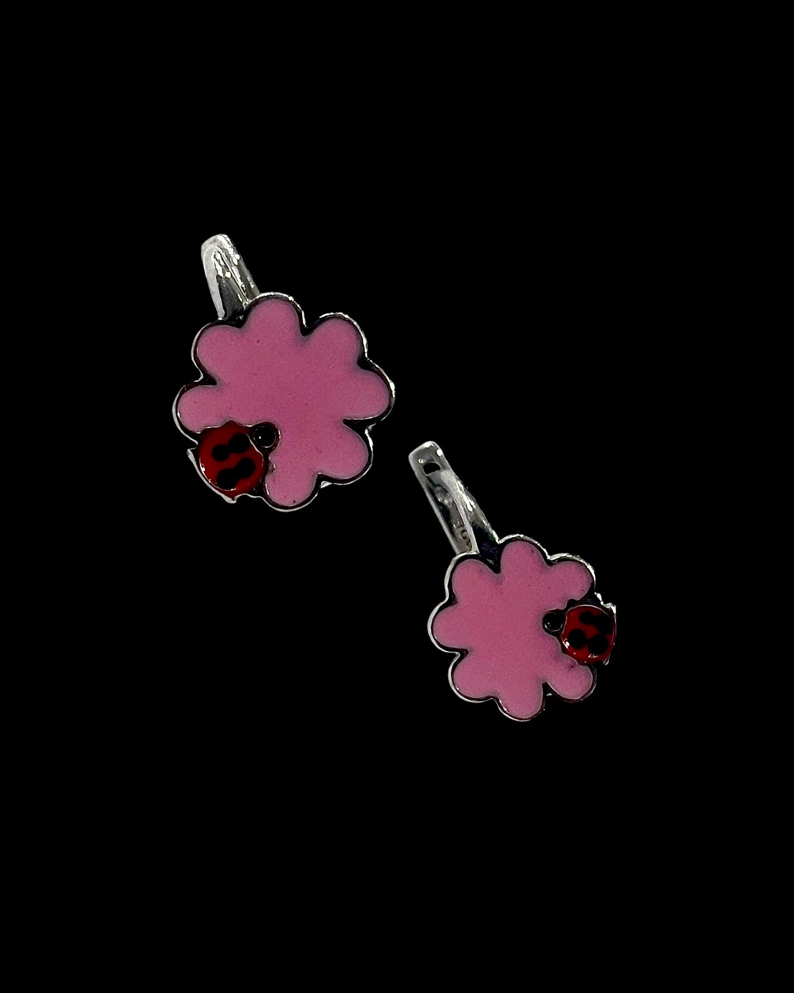 Children's Clover Earrings in Silver