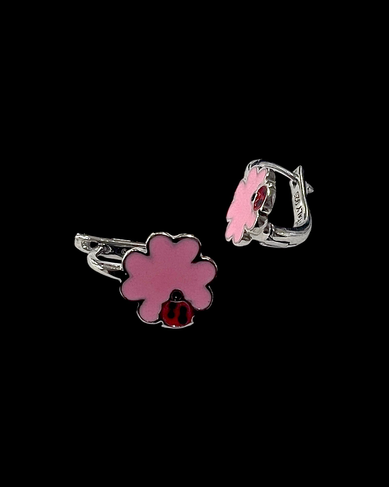 Children's Clover Earrings in Silver