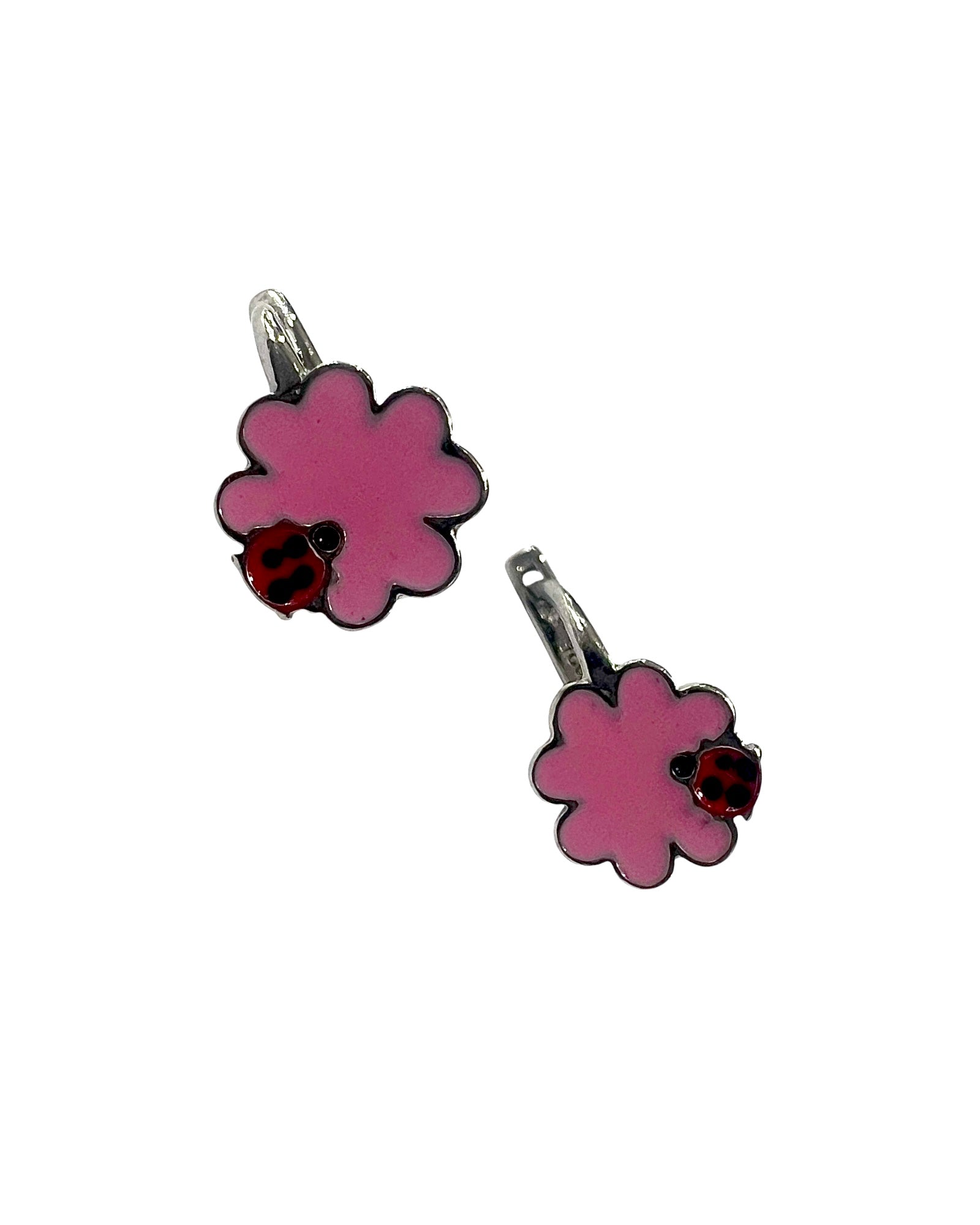 Children's Clover Earrings in Silver