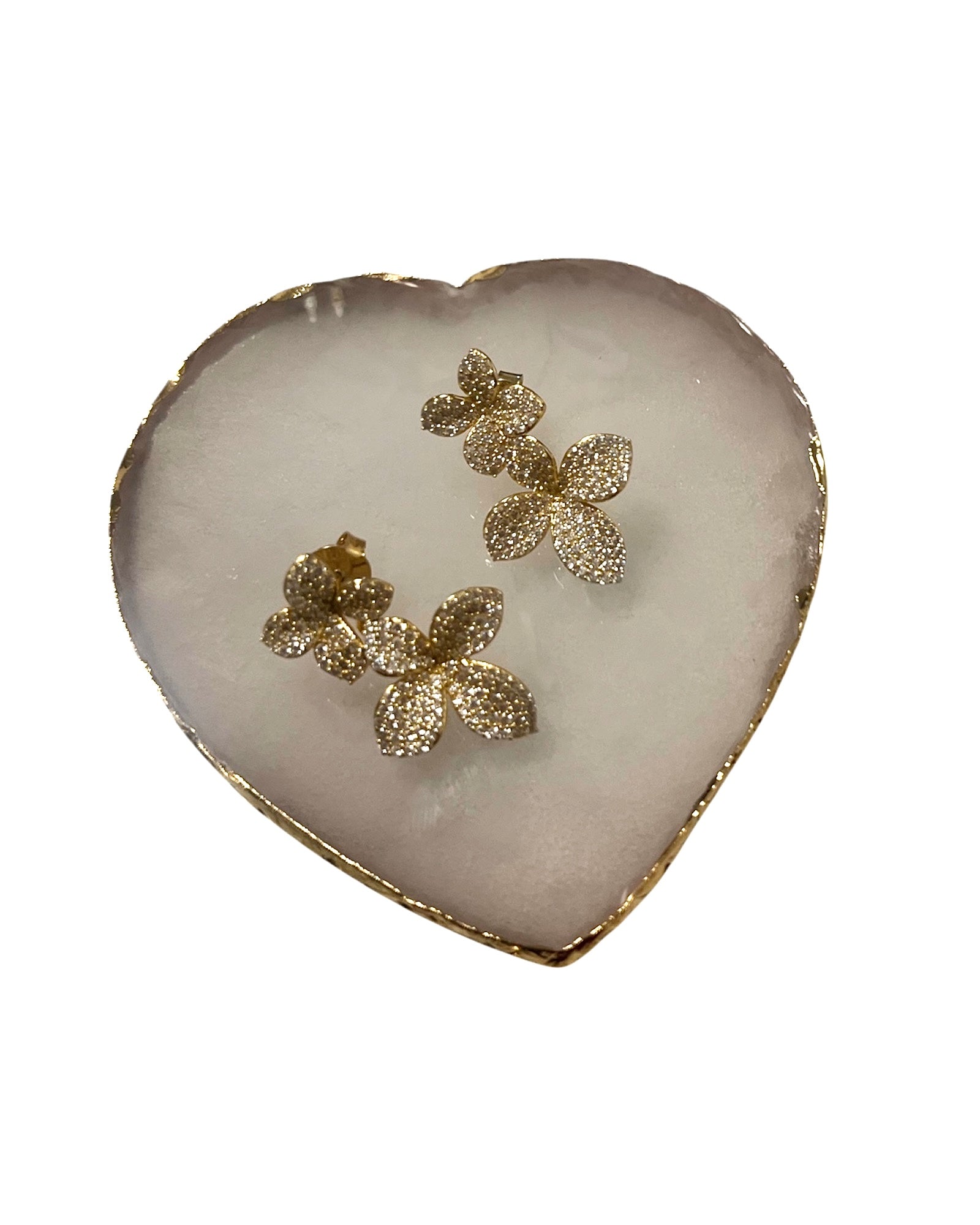 Petal Earrings in Gold Silver