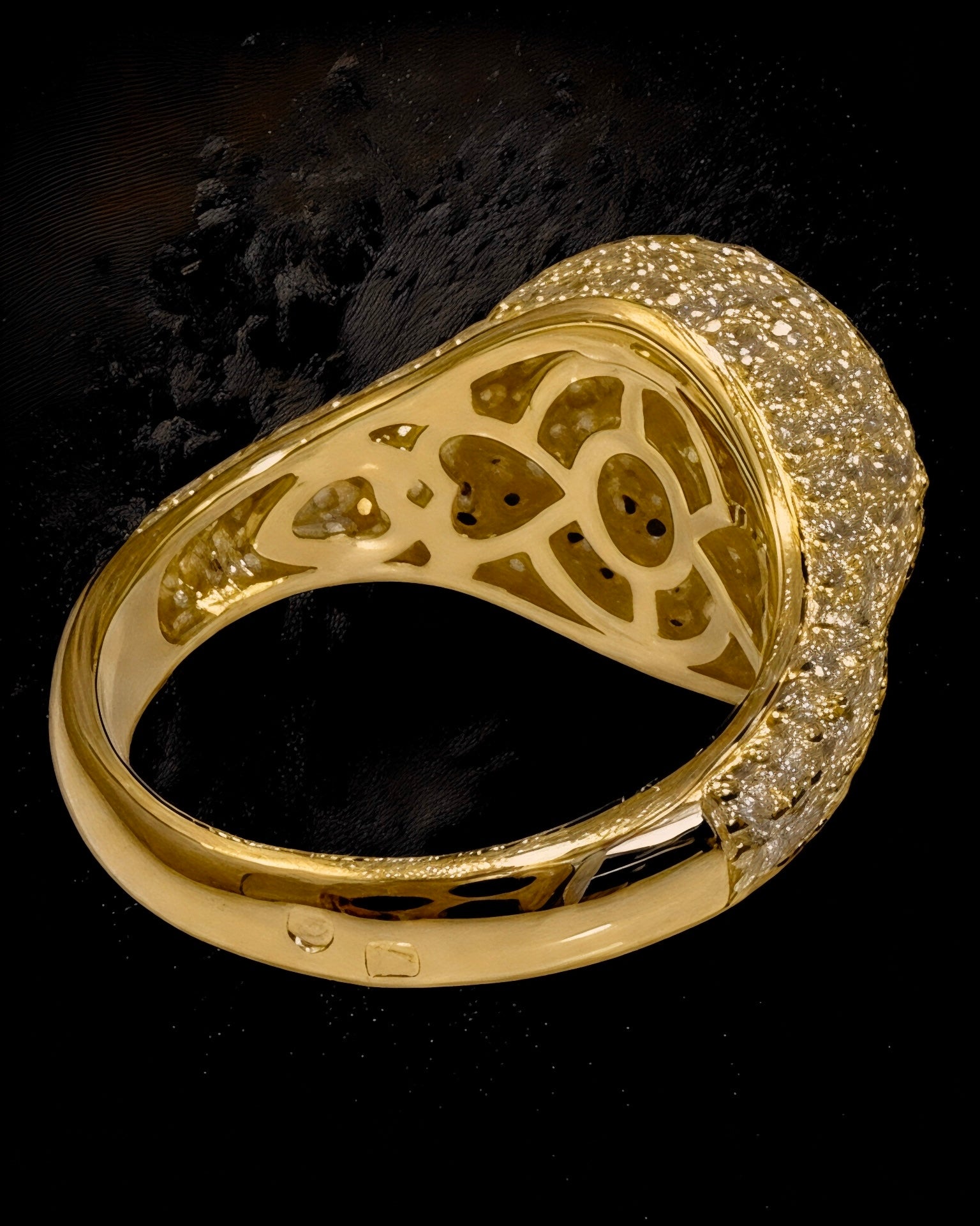 Pinky Ring in Gold-Plated Silver