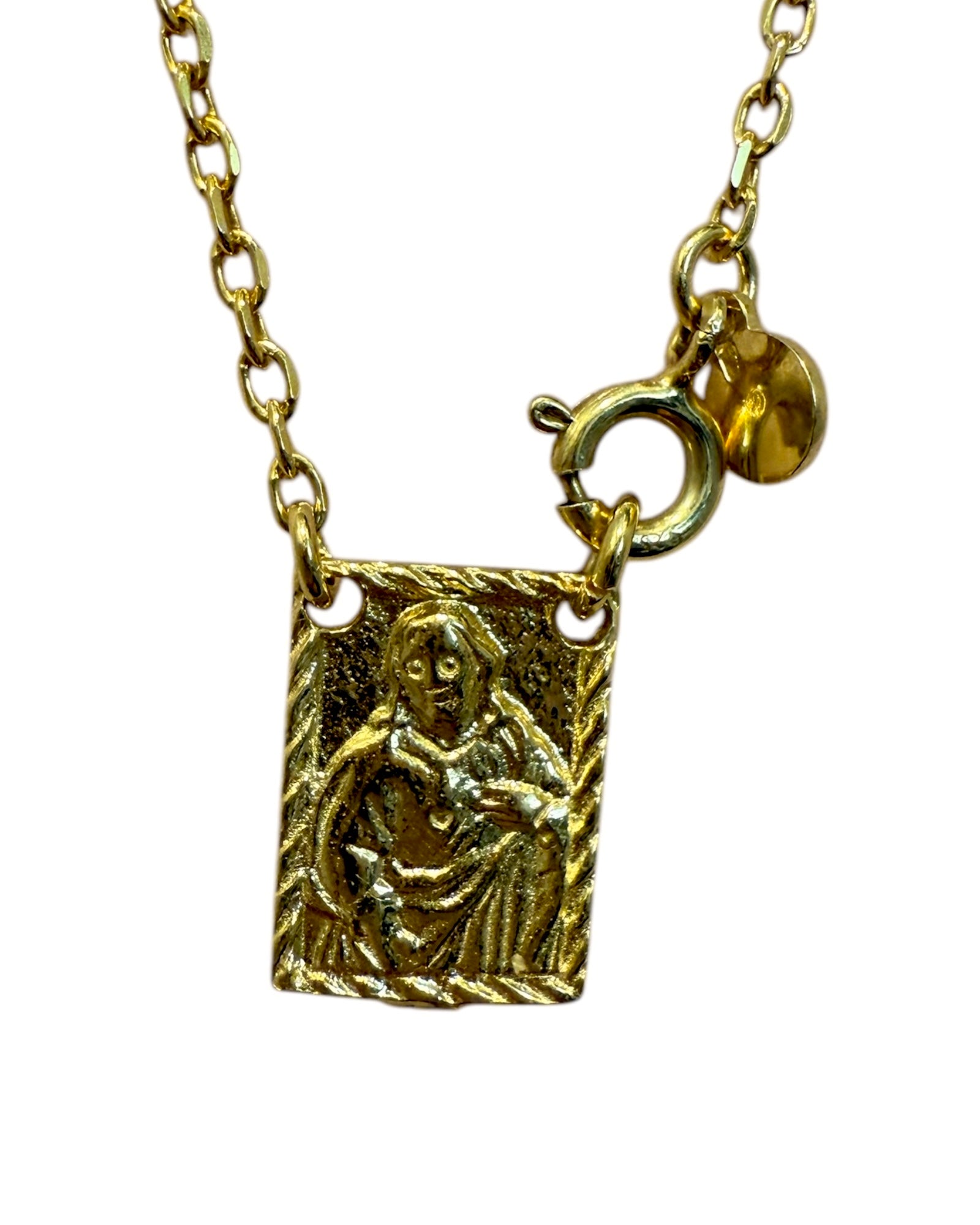 Traditional Scapular in Gold Silver