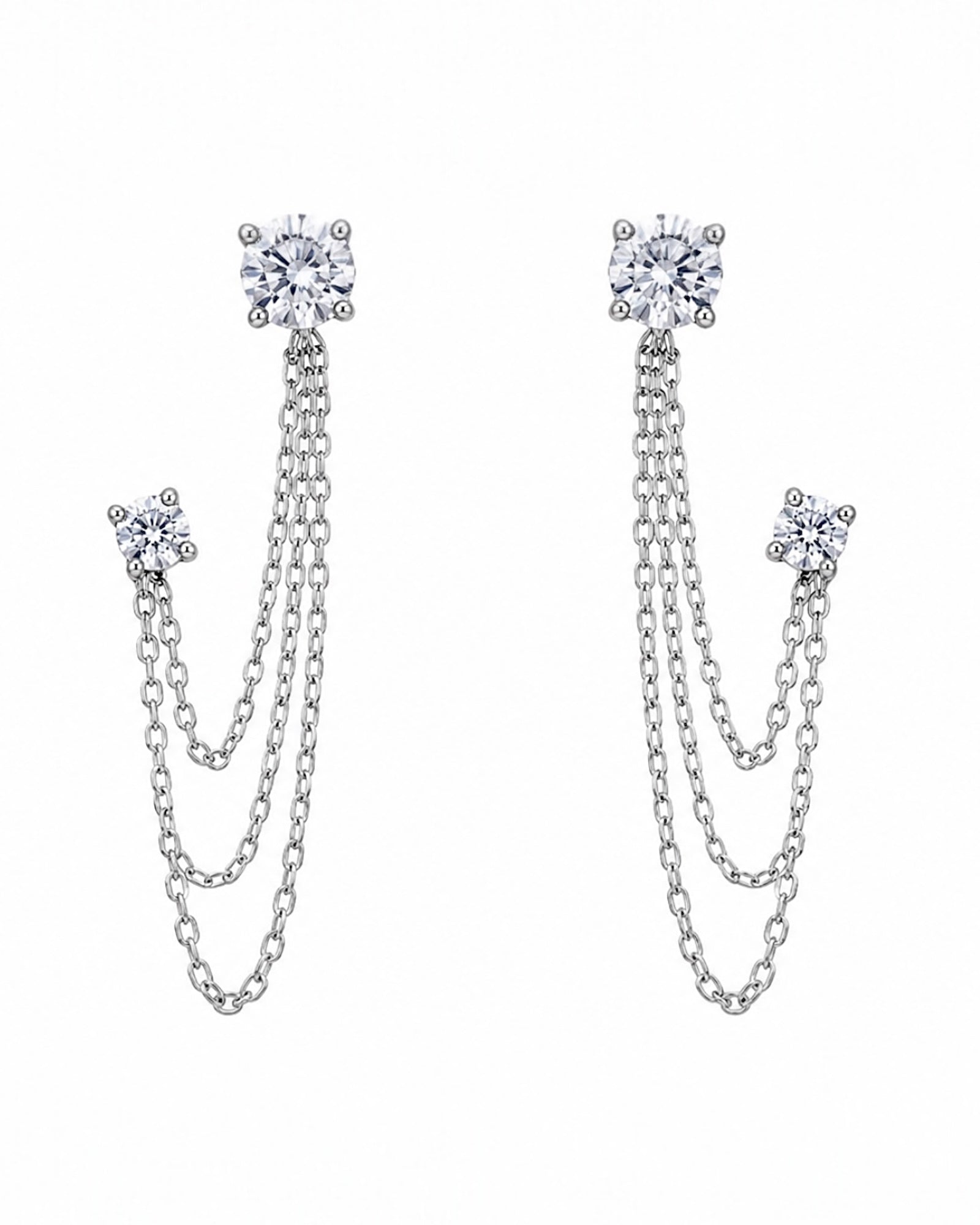 Clover Earrings in Silver